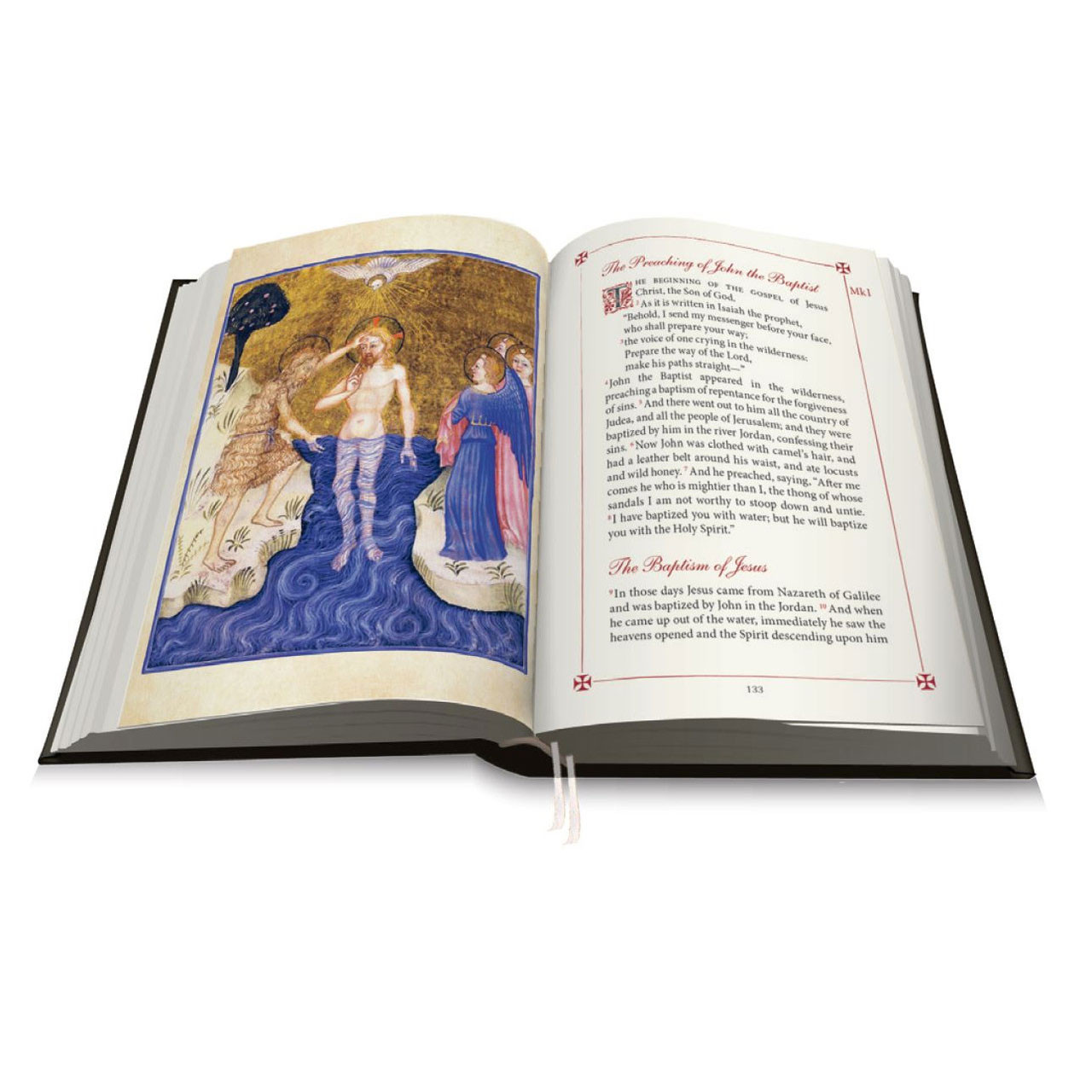 Inside pages of The Illustrated Gospels Book