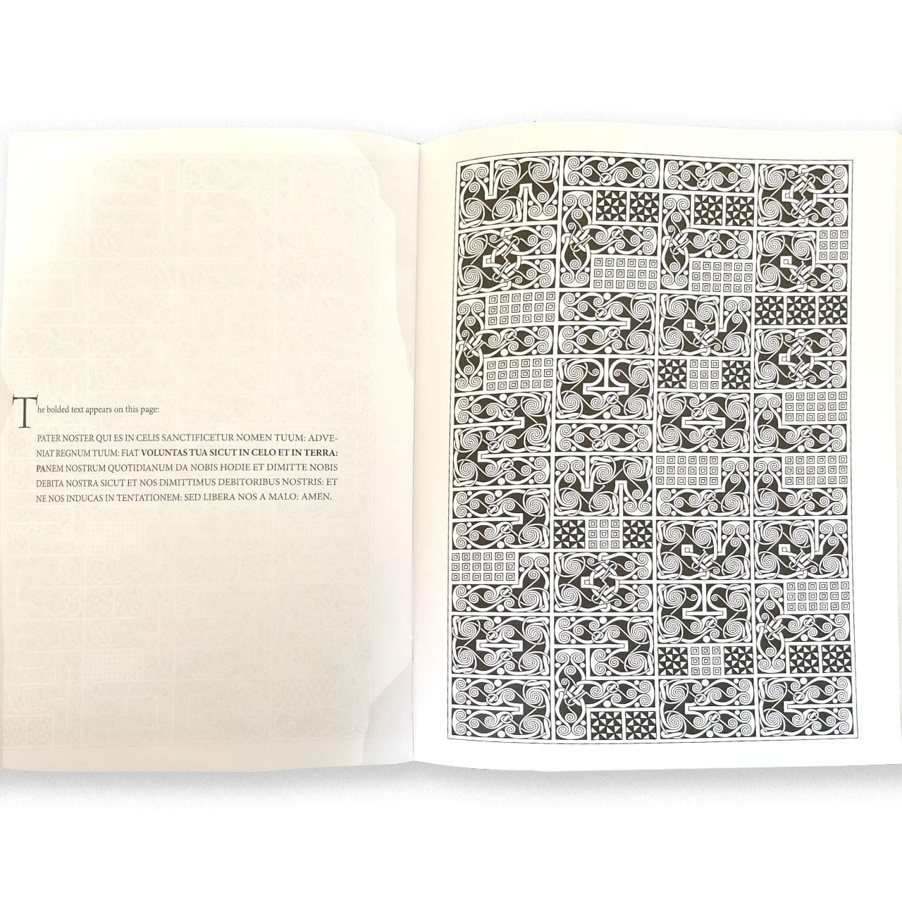 Example of inside pages of the Christian Labyrinths Coloring Book
