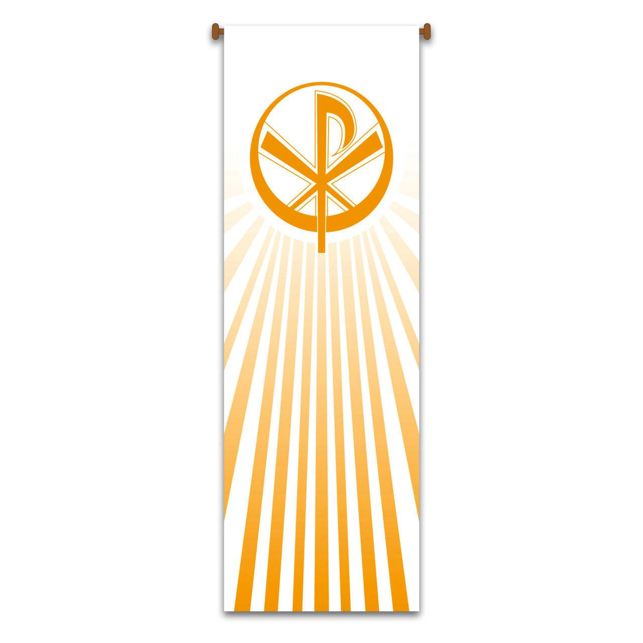 7612 Printed Chi-Rho Banner 3' x  9'