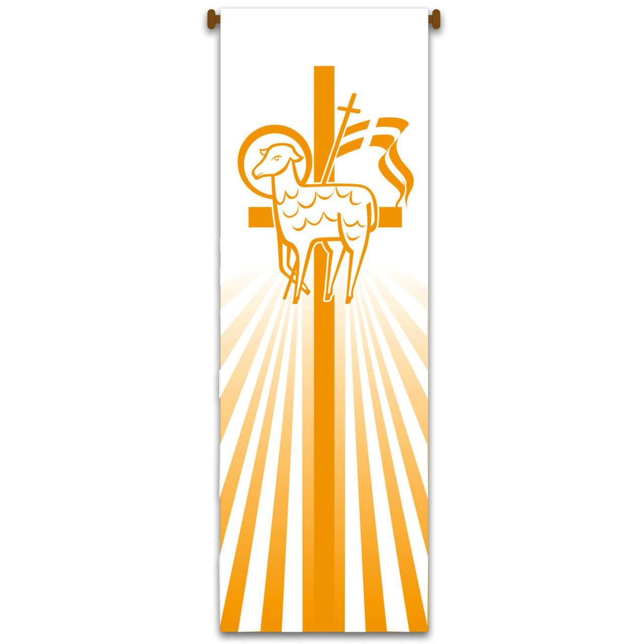 7649 Lamb of God Printed Banner 3'x10'