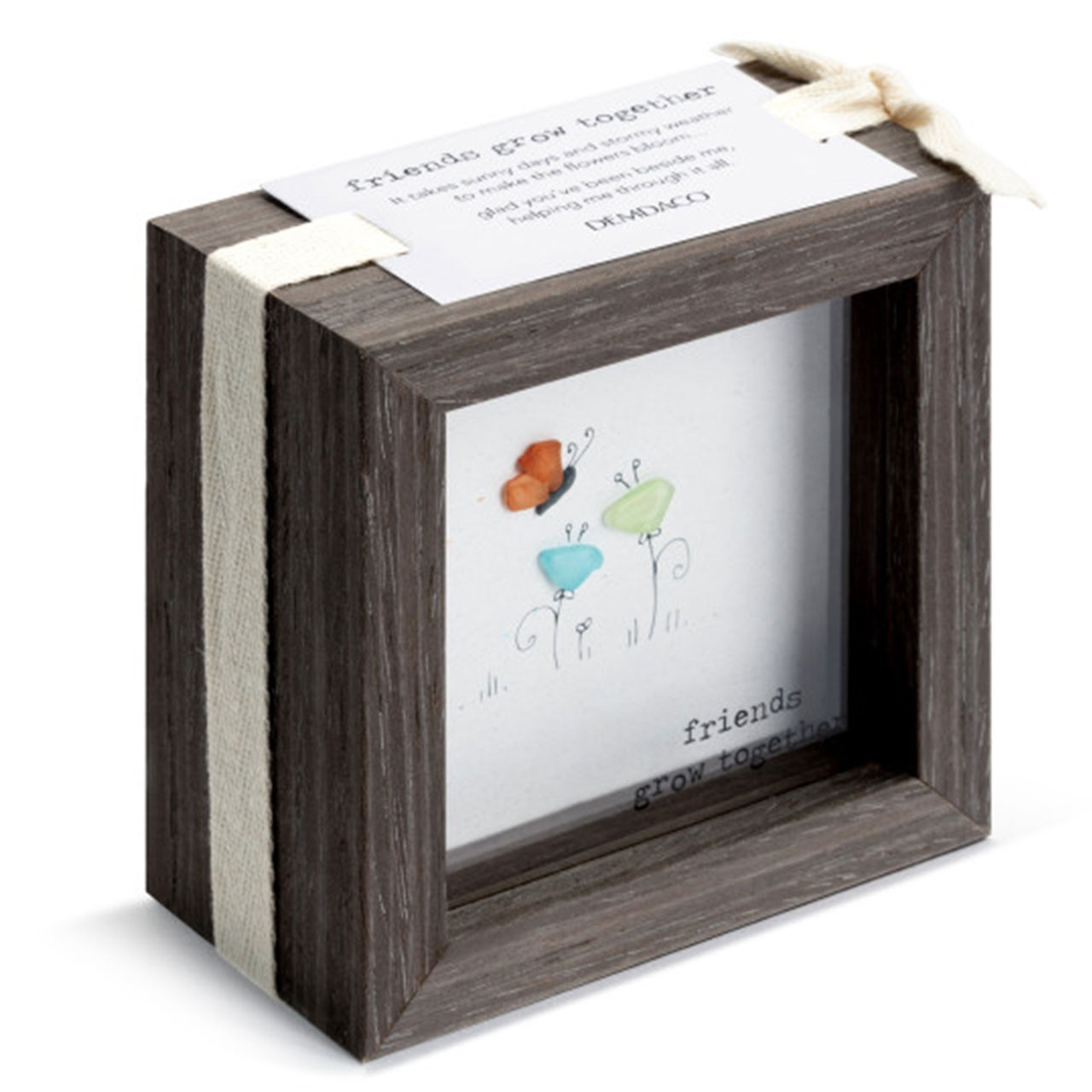 Packaging of the Friends Grow Together Mini Plaque