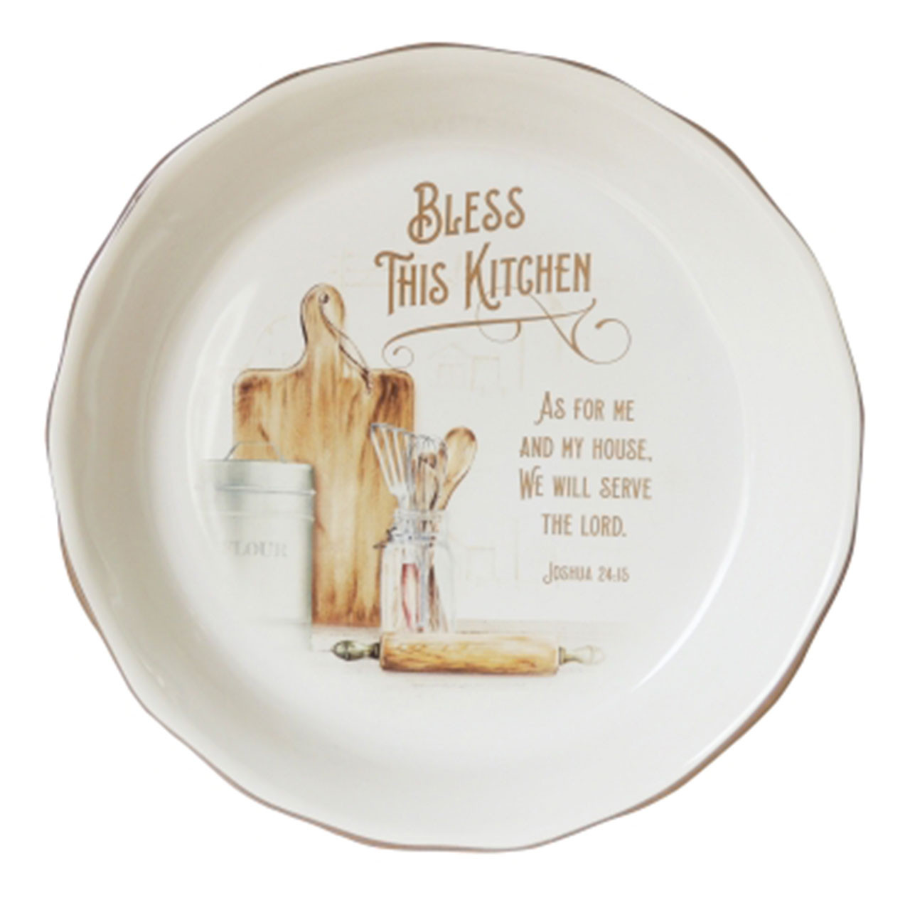 Bless this Kitchen Pie Plate