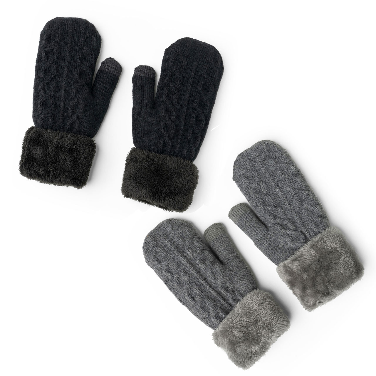 Cable Knit Mittens 2 Colors