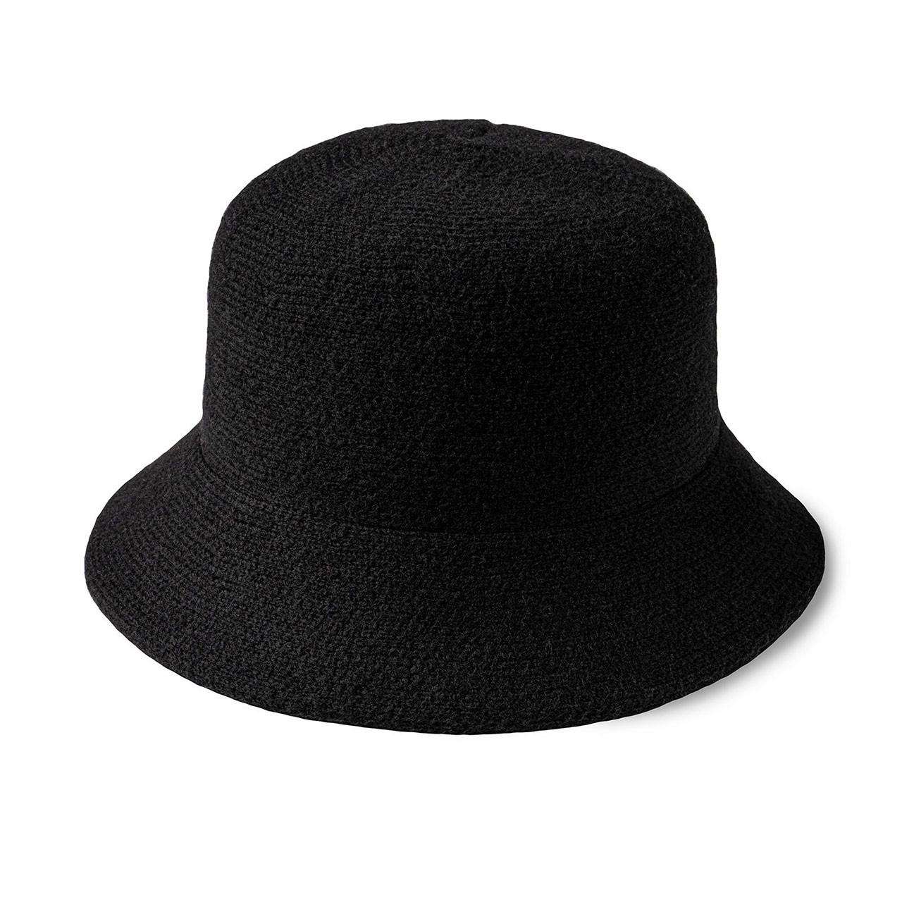 Black Cloche Bucket Hat