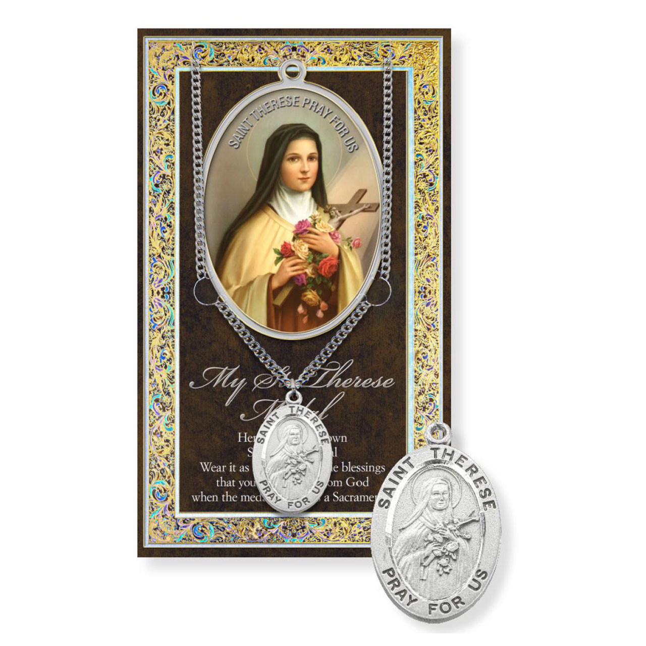 St. Therese Prayer Card & Pendant