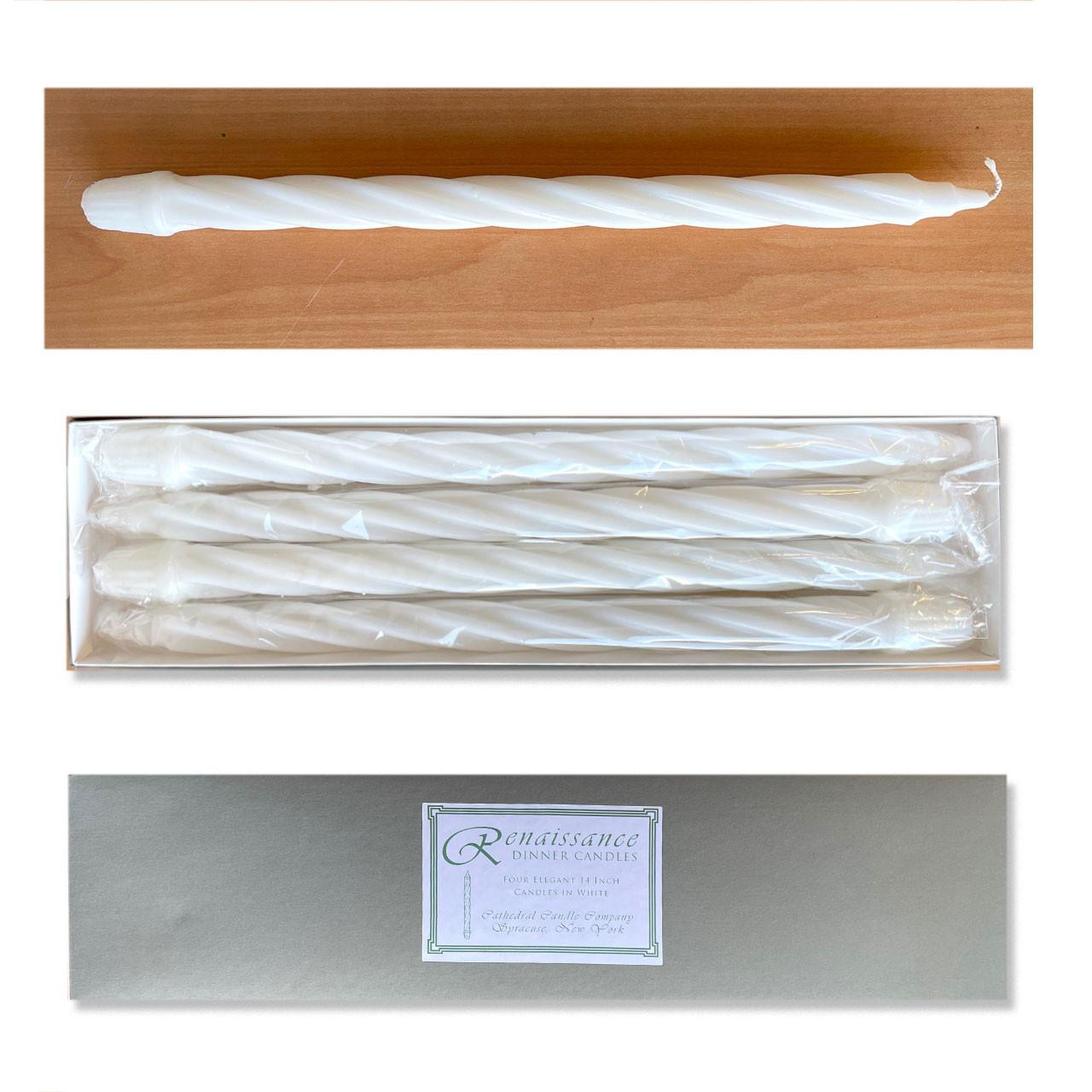 Detail views of the Renaissance Taper Candles Set of 4