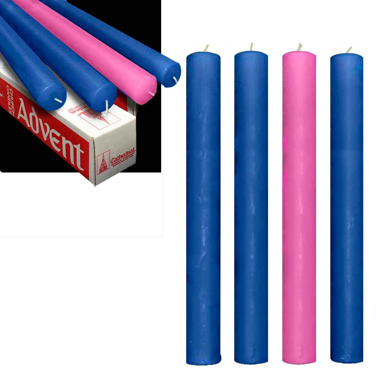 3 Sarum Blue & 1 Rose 51% Beeswax