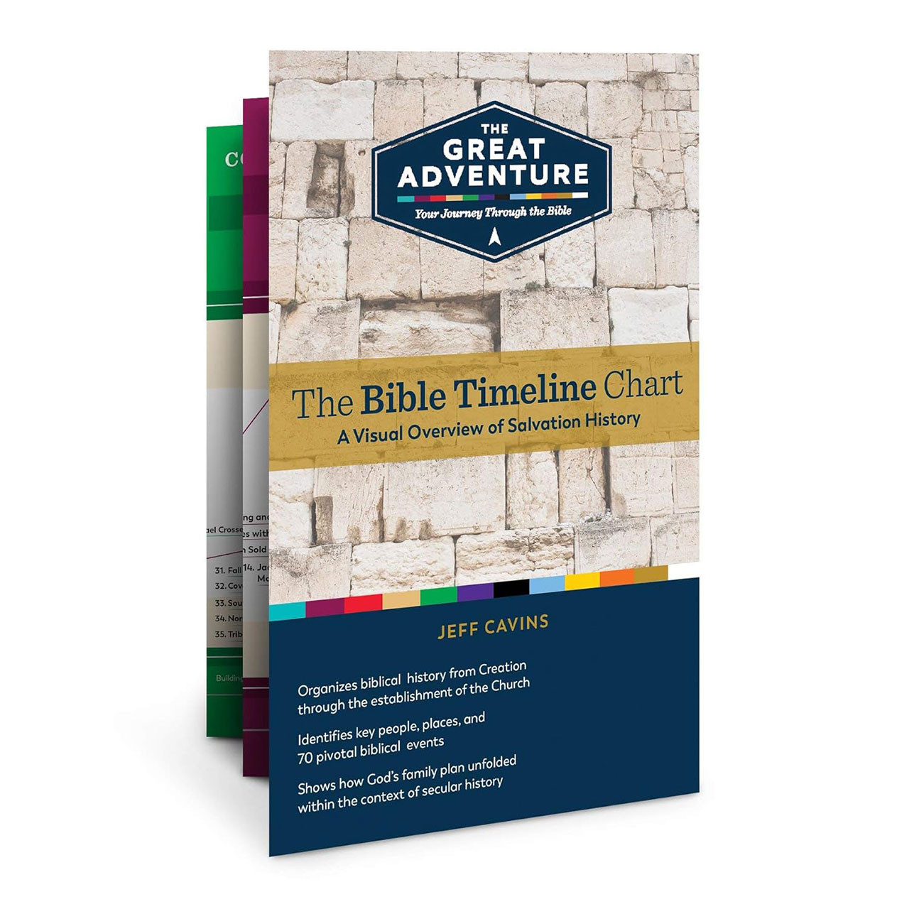 Great Adventure Bible Timeline Chart that measures 5-1/2"W x 8-1/2"H when completely folded