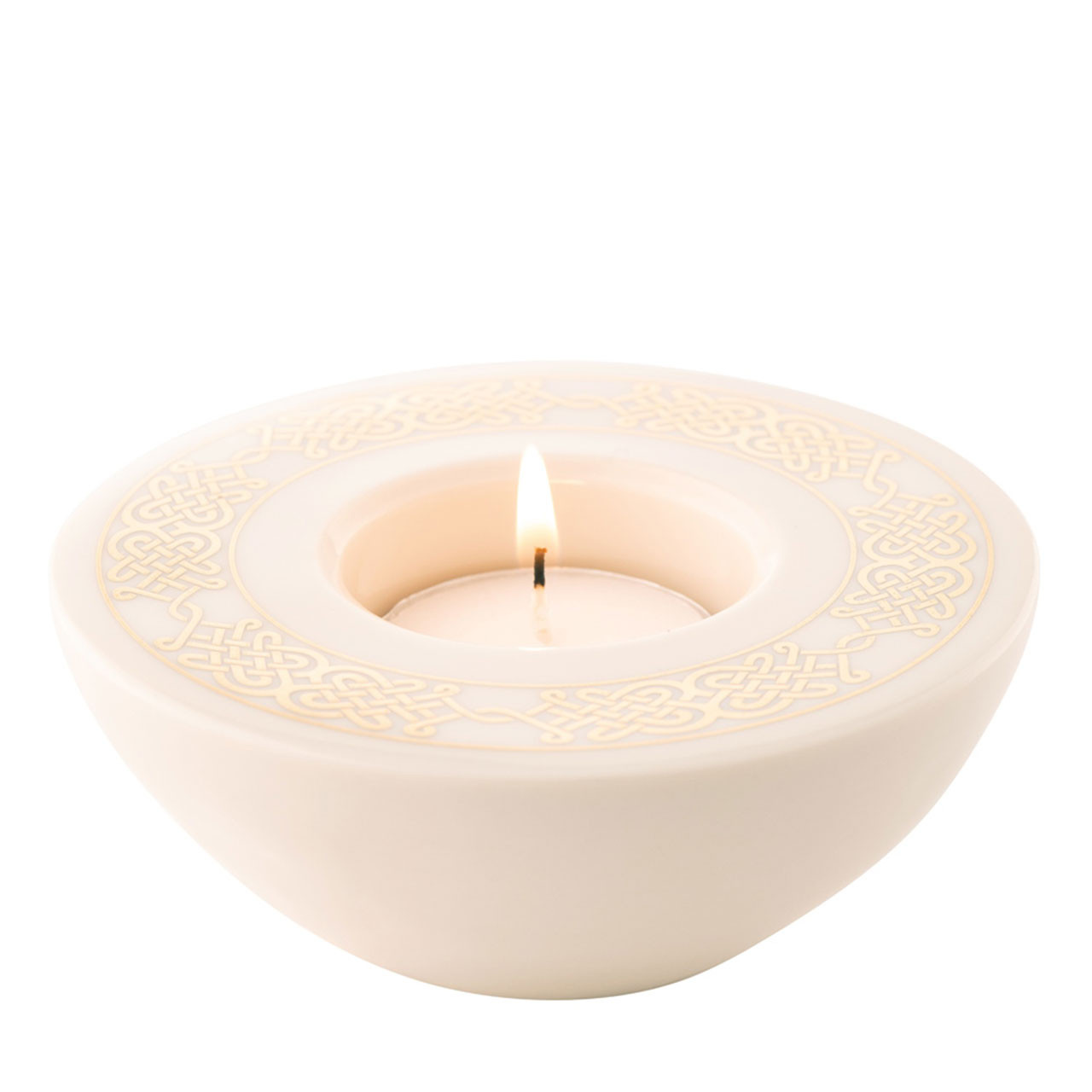 Belleek Tealight Celtic Votive Holder