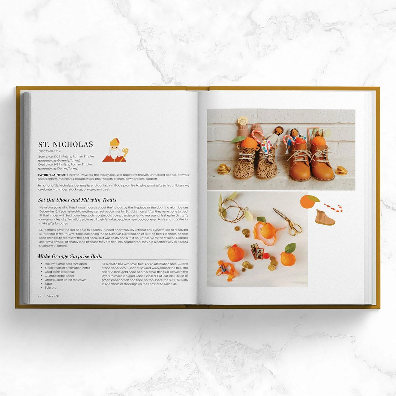 St. Nicholas Day activities in the Living the Seasons book