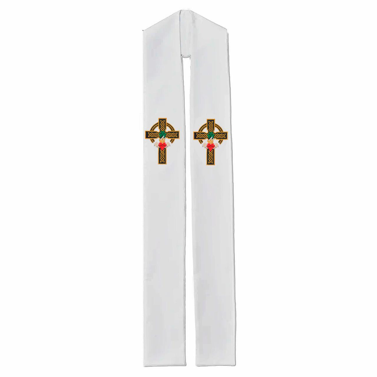 767 Overlay Stole/768 Deacon Stole Pure White