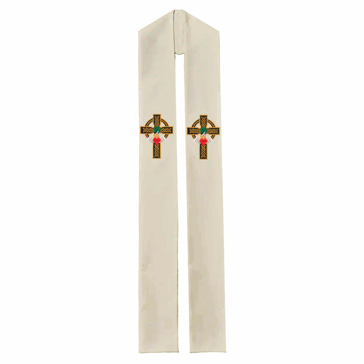 767 Overlay Stole/768 Deacon Stole Off White