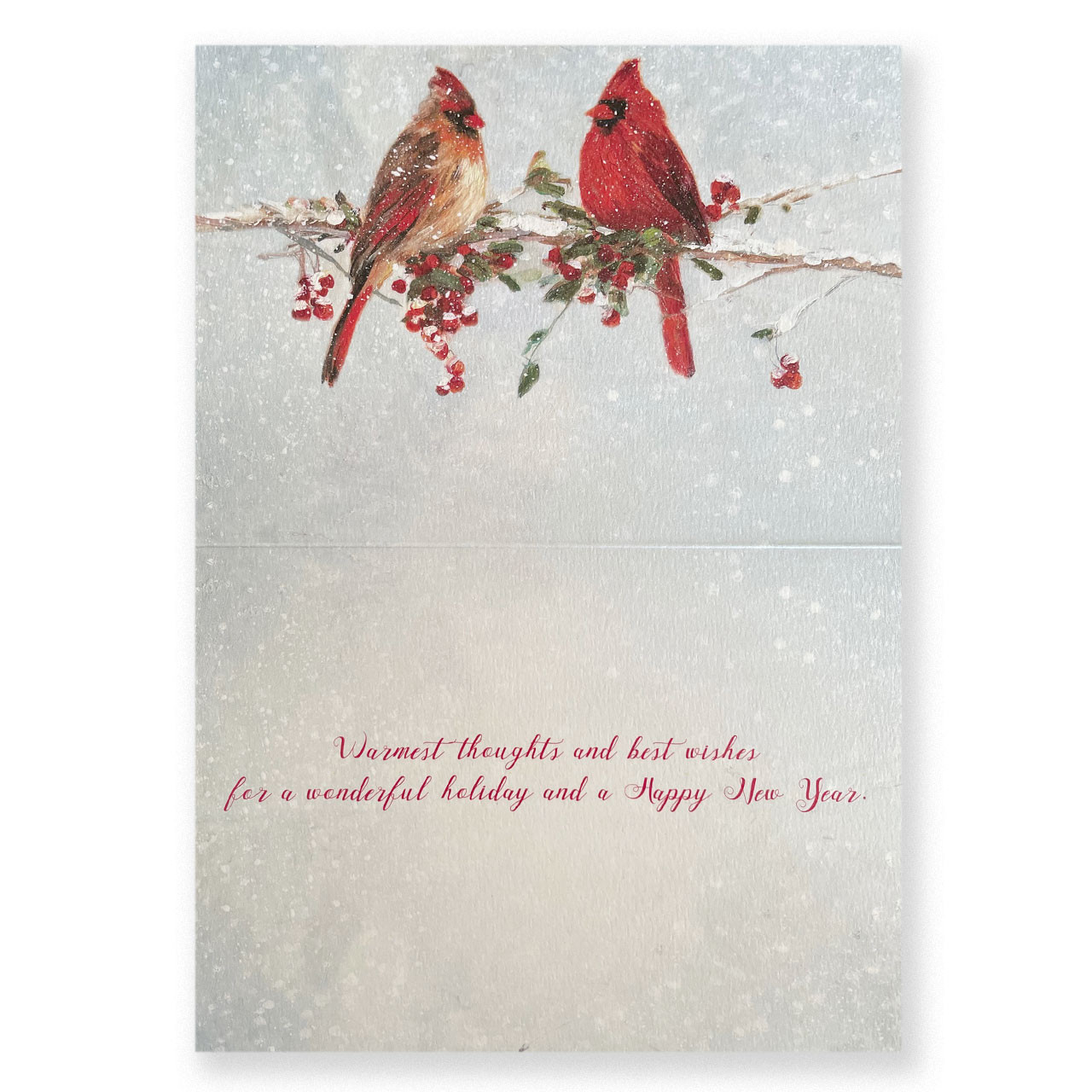 Inside the Cardinal Season's Greetings card design