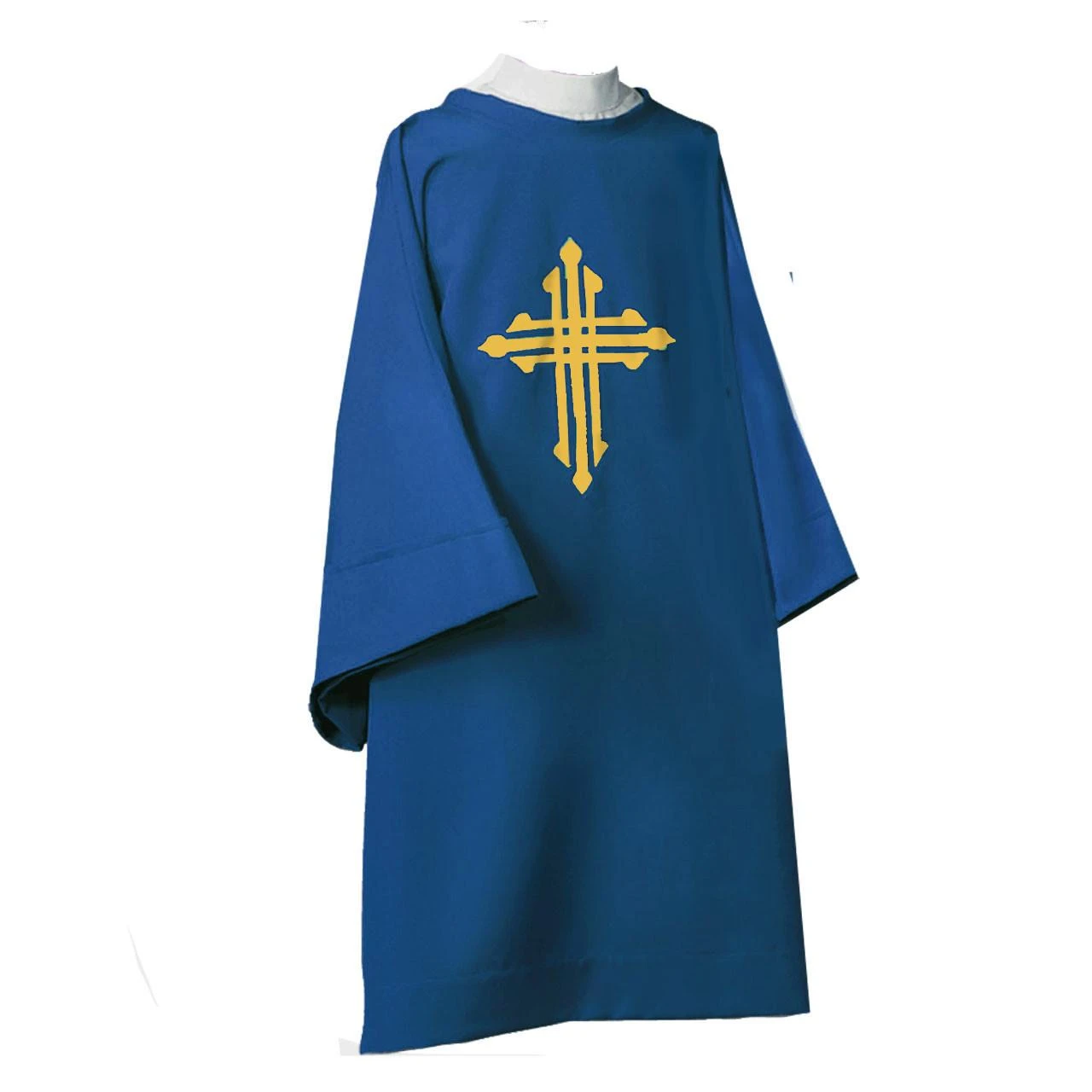 D30 Dalmatic with Cross Design Blue