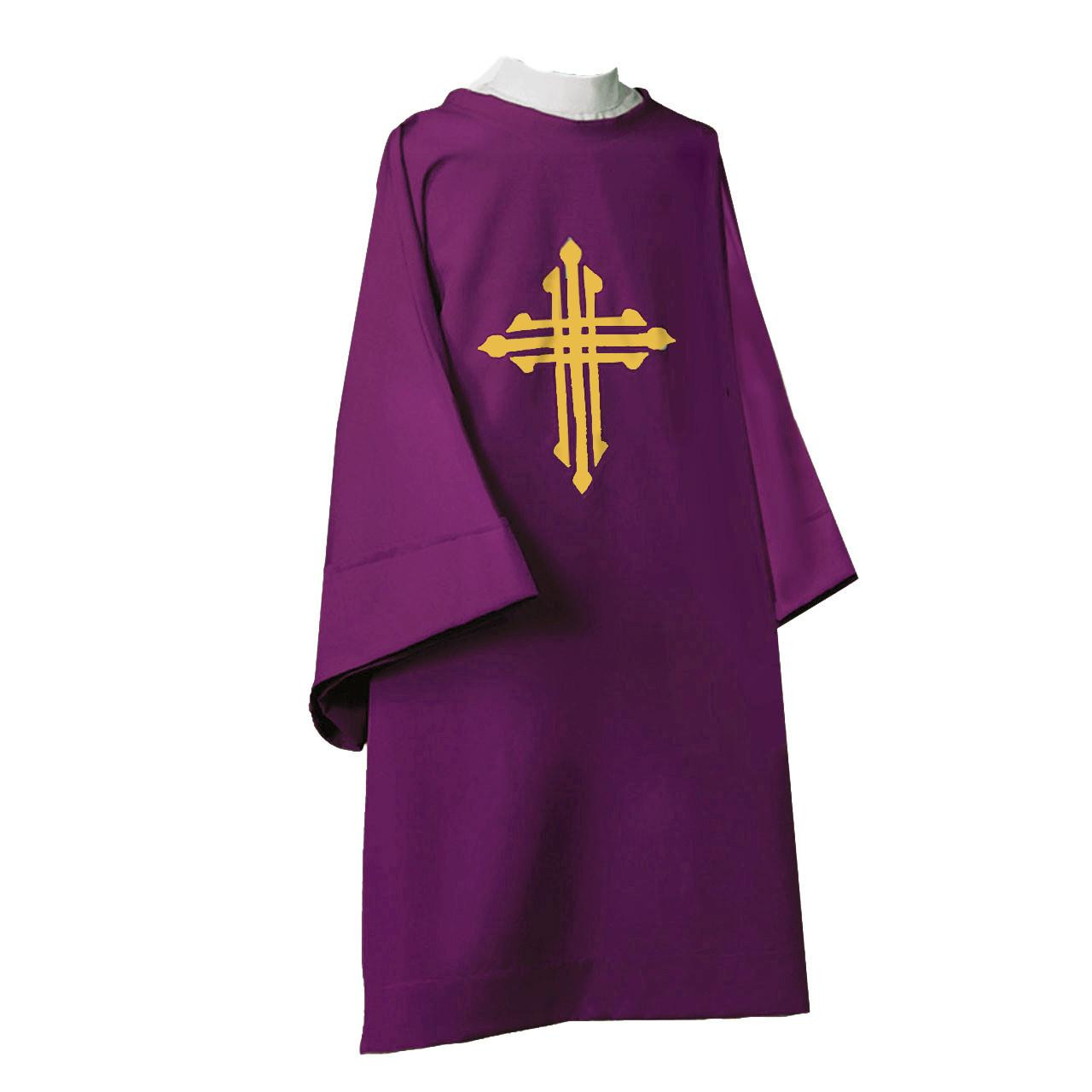 D30 Dalmatic with Cross Design Purple