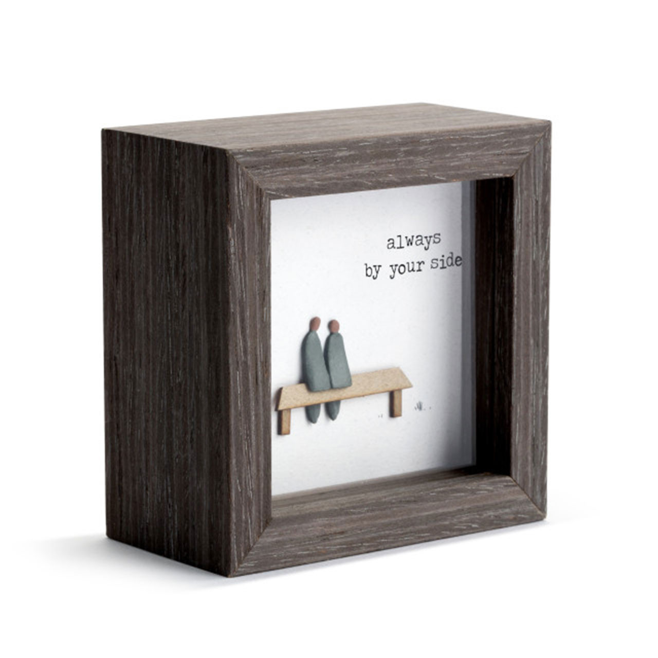 Side view of the Always By Your Side Mini Plaque