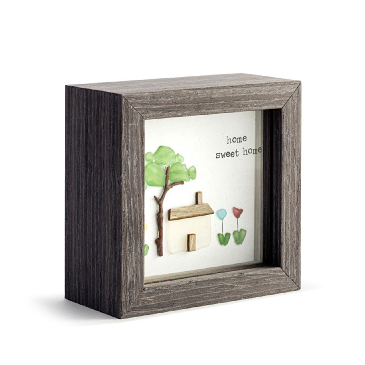 Side view of the Home Sweet Home Mini Shadow Box