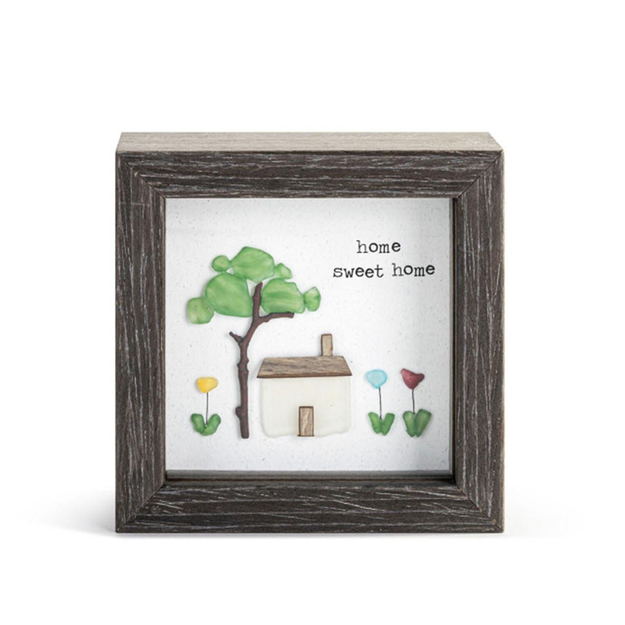4" high Home Sweet Home Mini Shadow Box