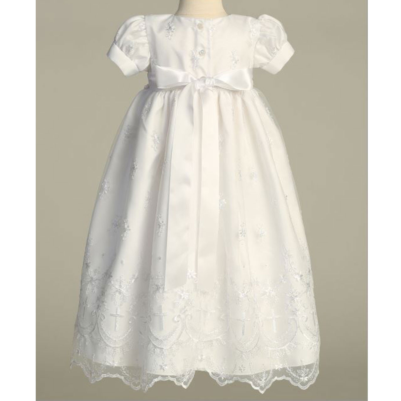 Back of the Savannah Baptismal/Christening gown