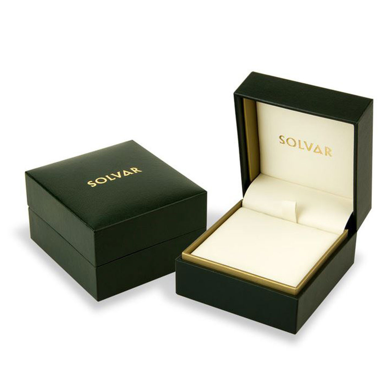 The box the Éireloom 14K Gold Claddagh Earrings come in