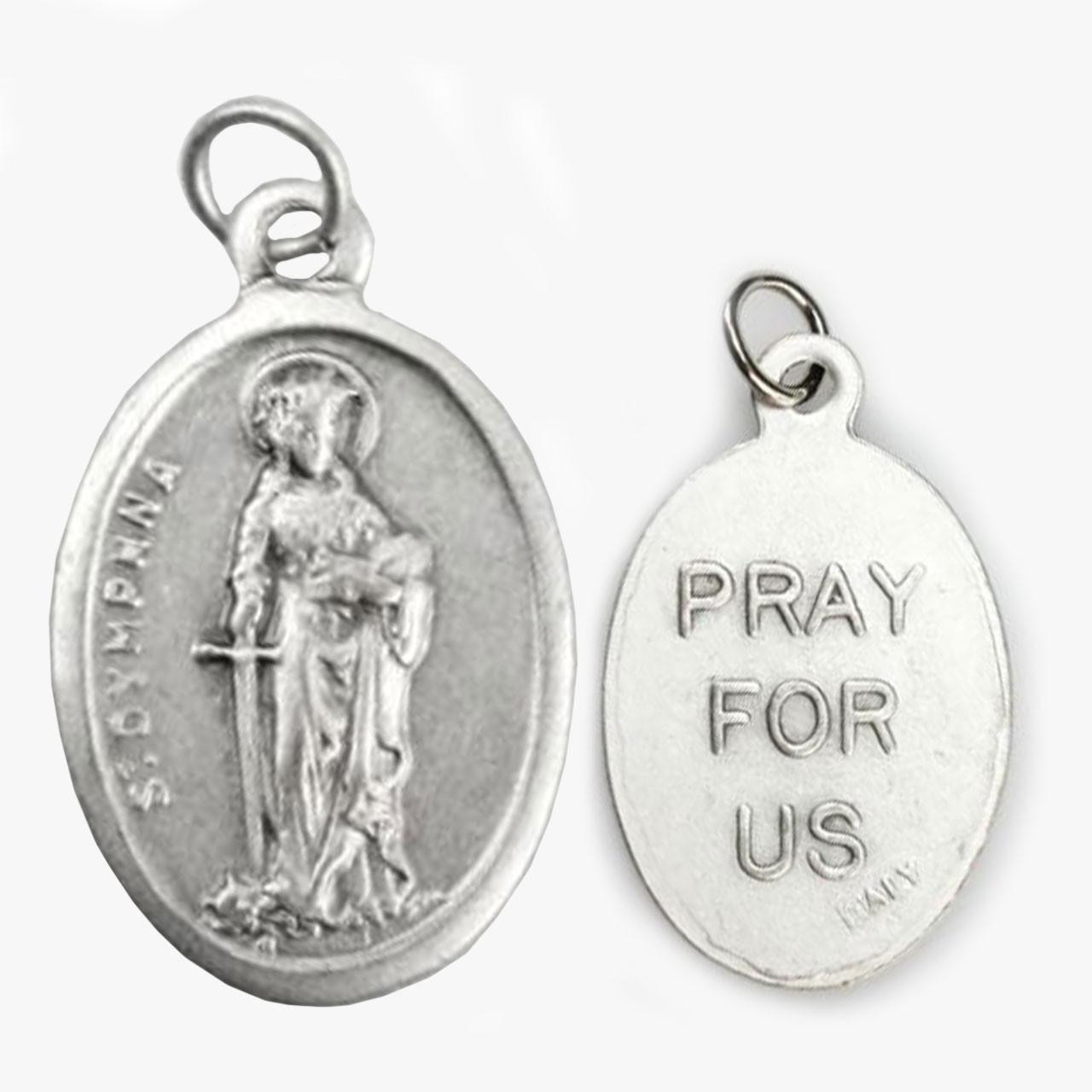 Medal inside the Saint Patrick Soy Candle
