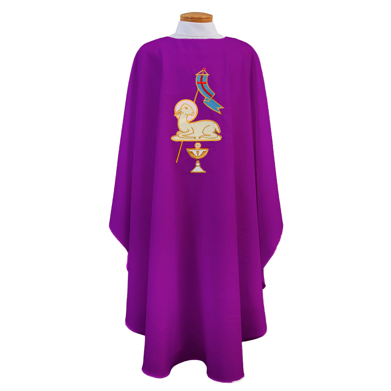 859 Lamb of God Chasuble  Purple