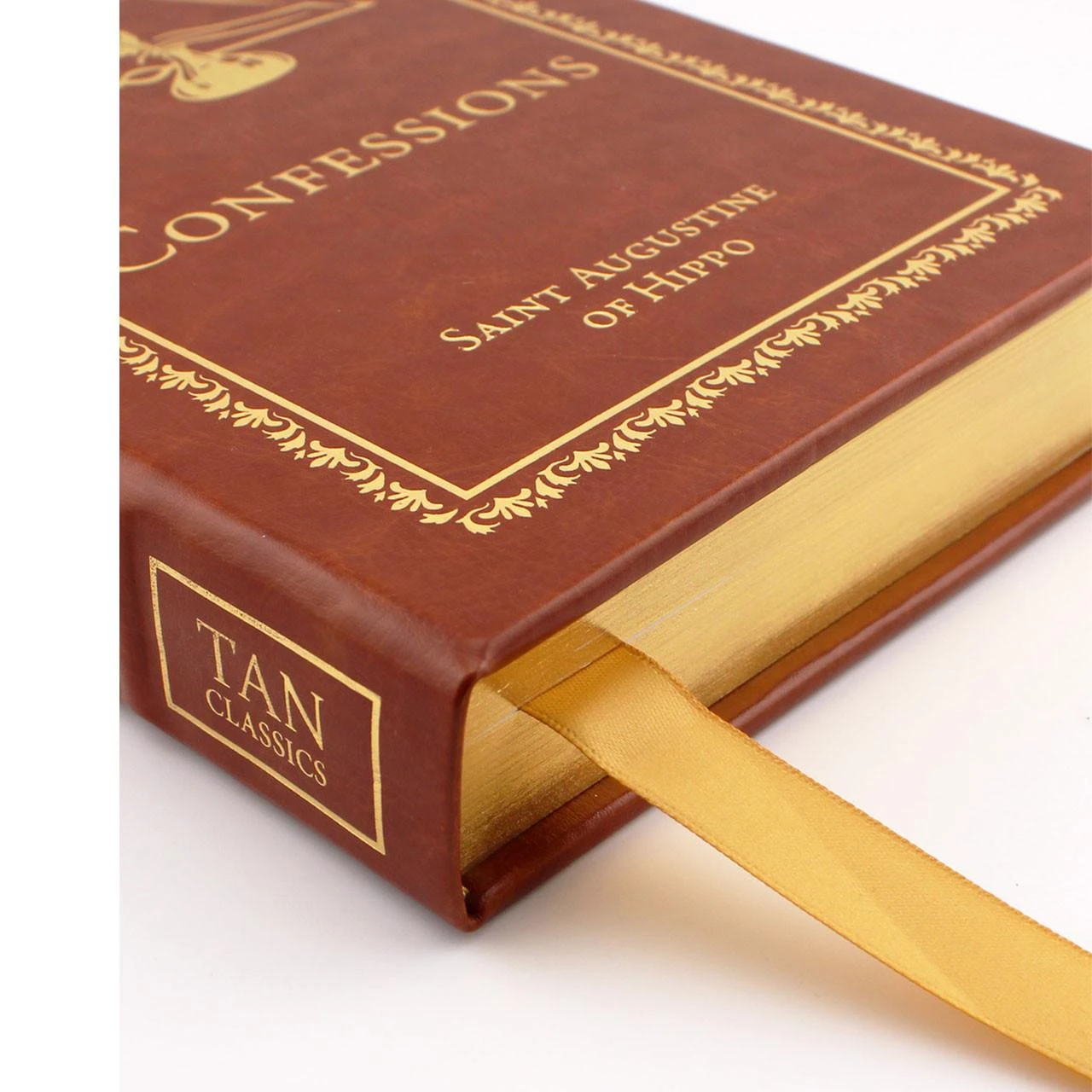 Ribbon marker in each of the volumes of the Tan Catholic Classics Deluxe Edition Set