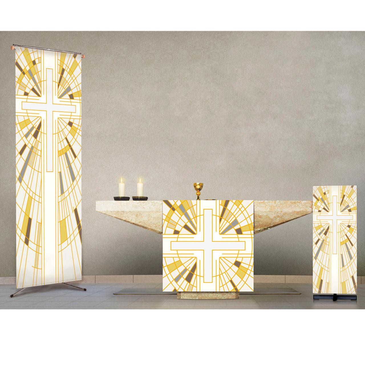 7505 White Banner Set  (3 Pieces sold Separately)