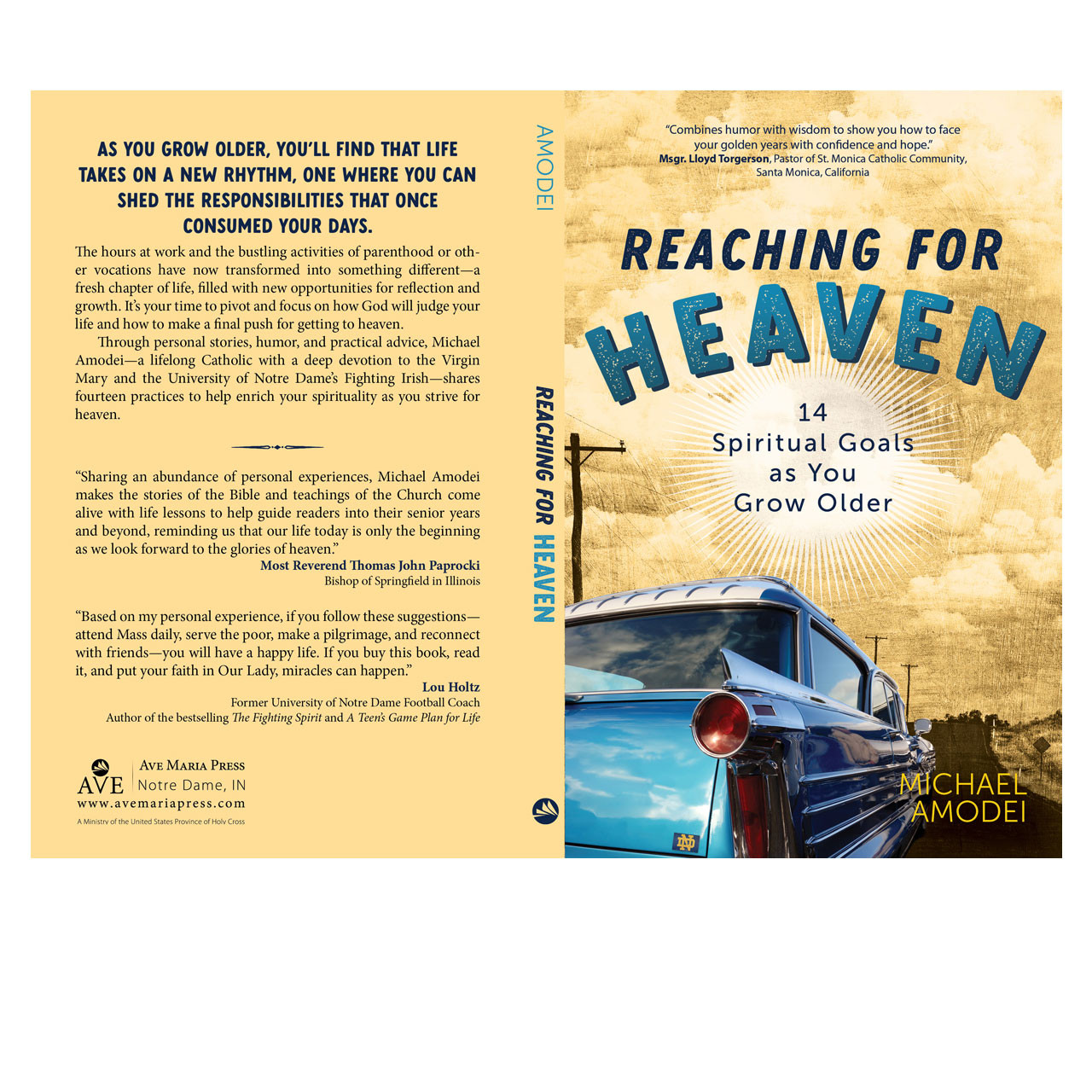 Back and Front Cover of Reaching For Heaven 14 Spiritual Goals