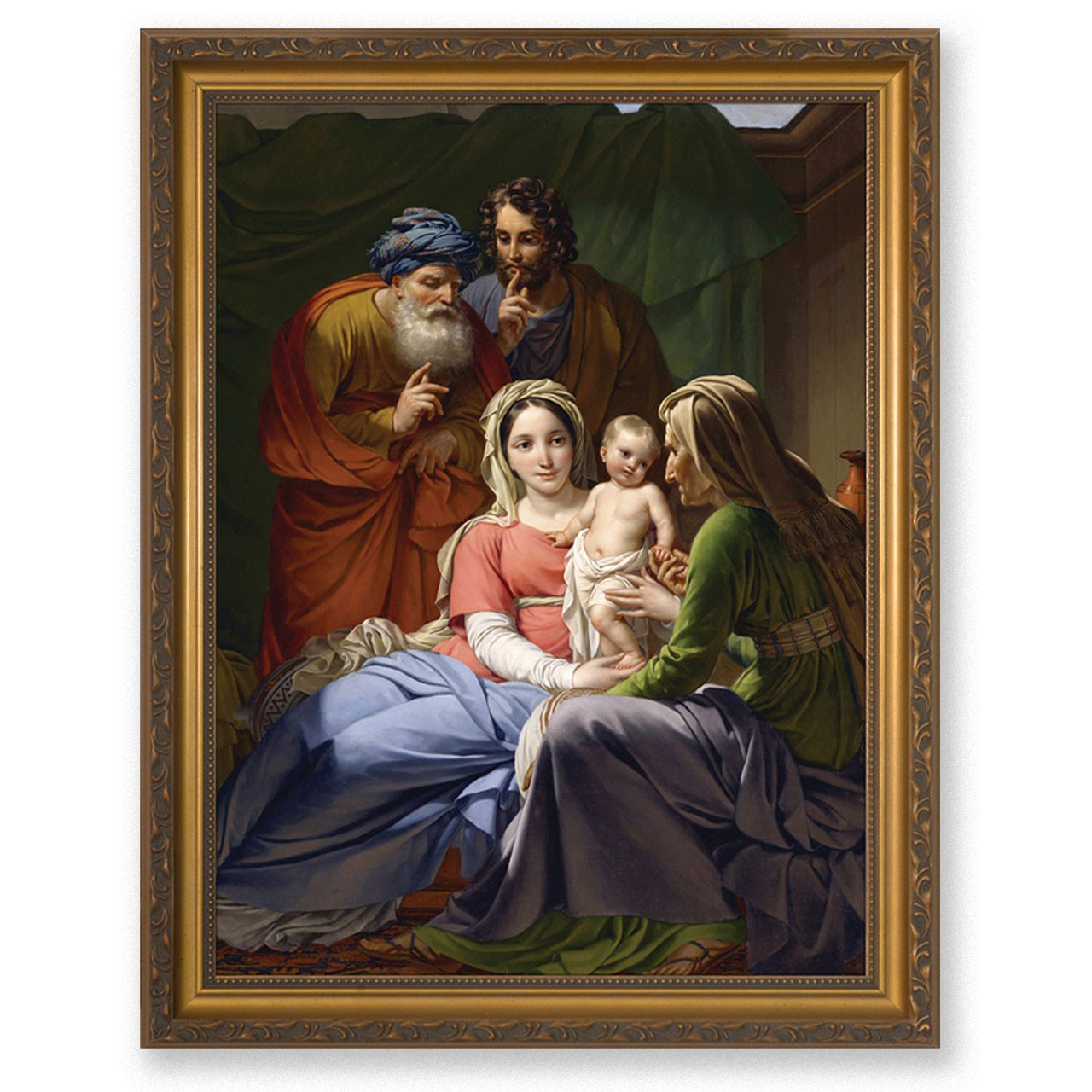 8x10 Holy Family and Grandparents Framed