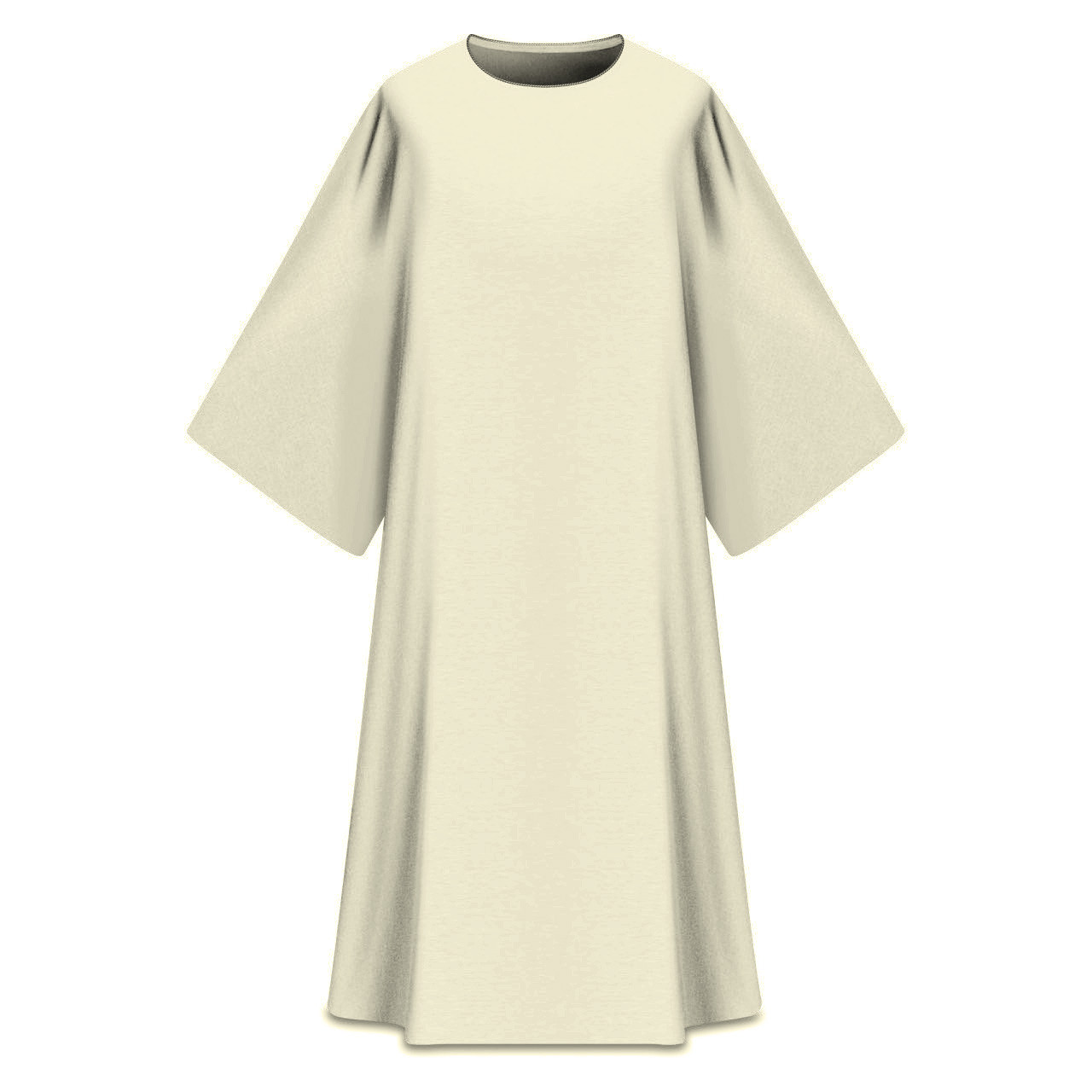 Assisi Plain Dalmatic in Elias White
