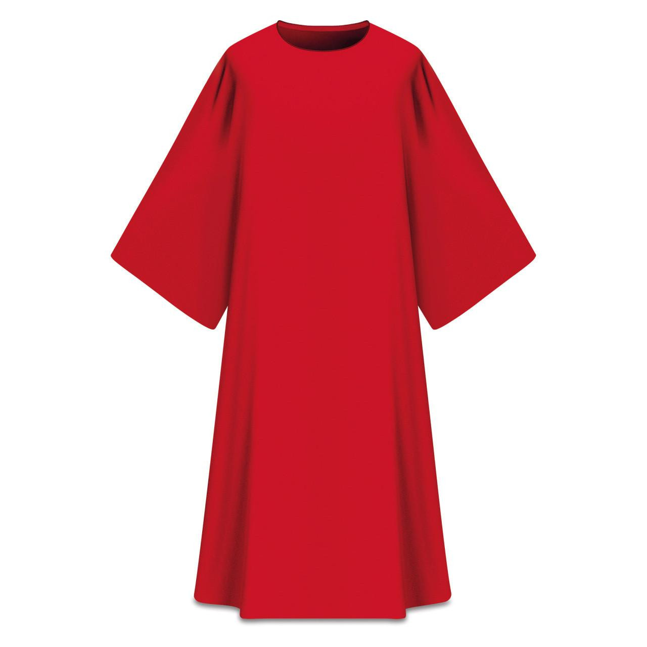 Assisi Plain Dalmatic in Elias Red