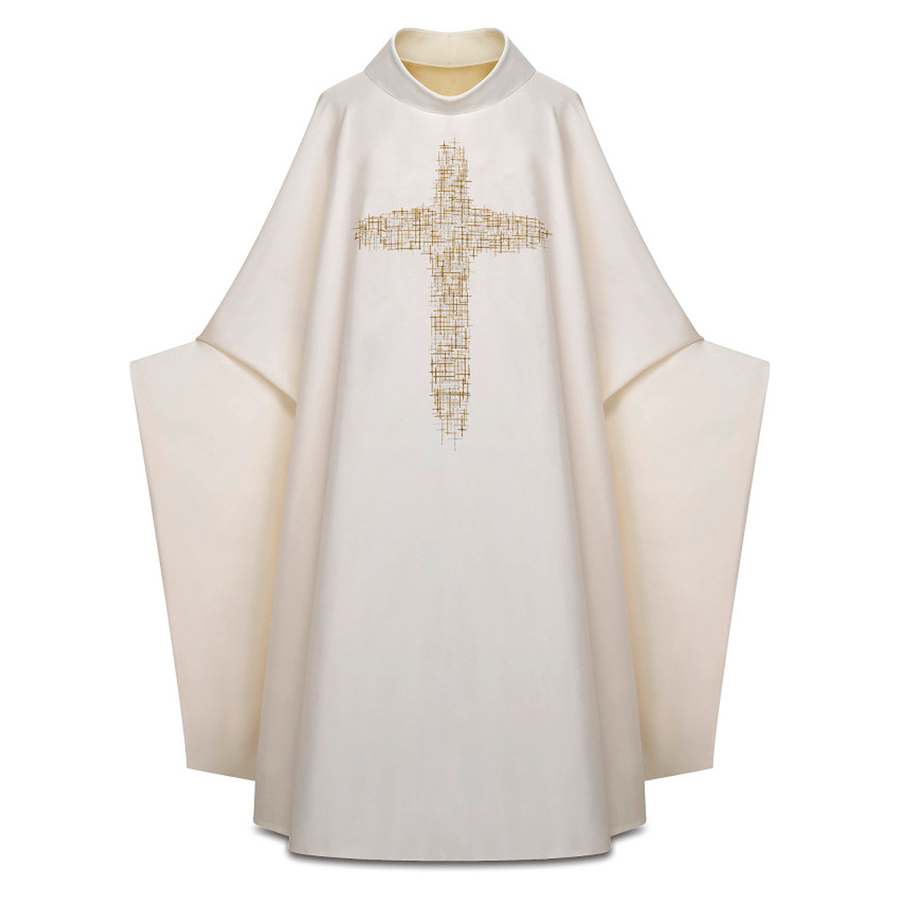 5391 Monastic Chasuble in Sentia White