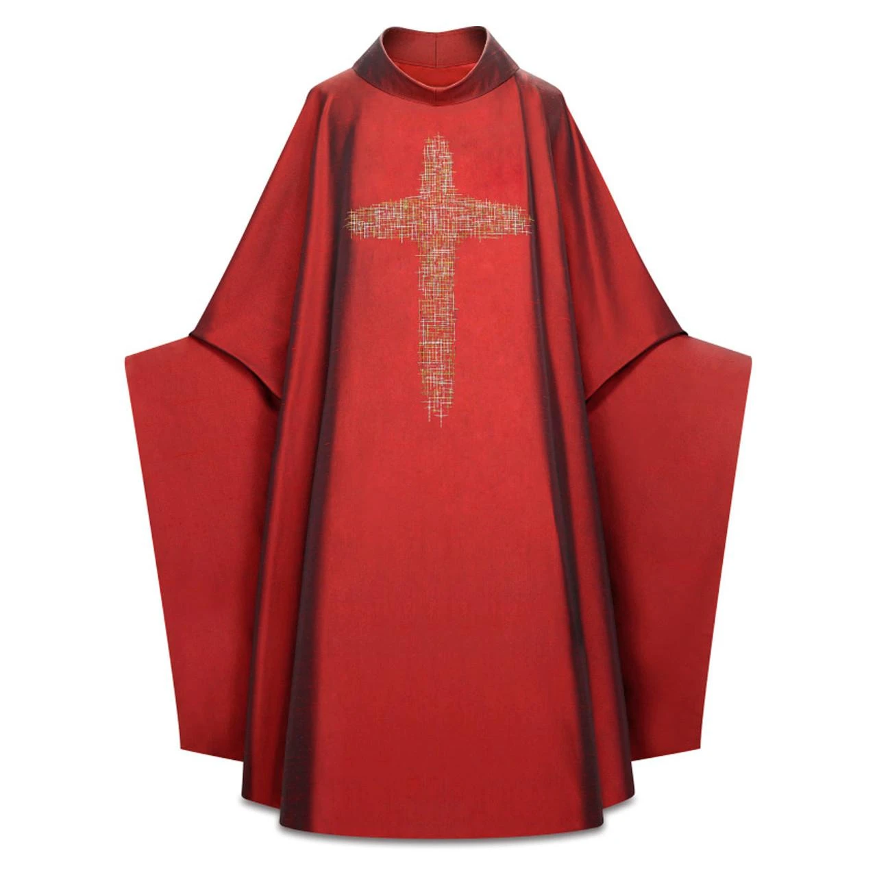 5391 Monastic Chasuble in Sentia Dark Red