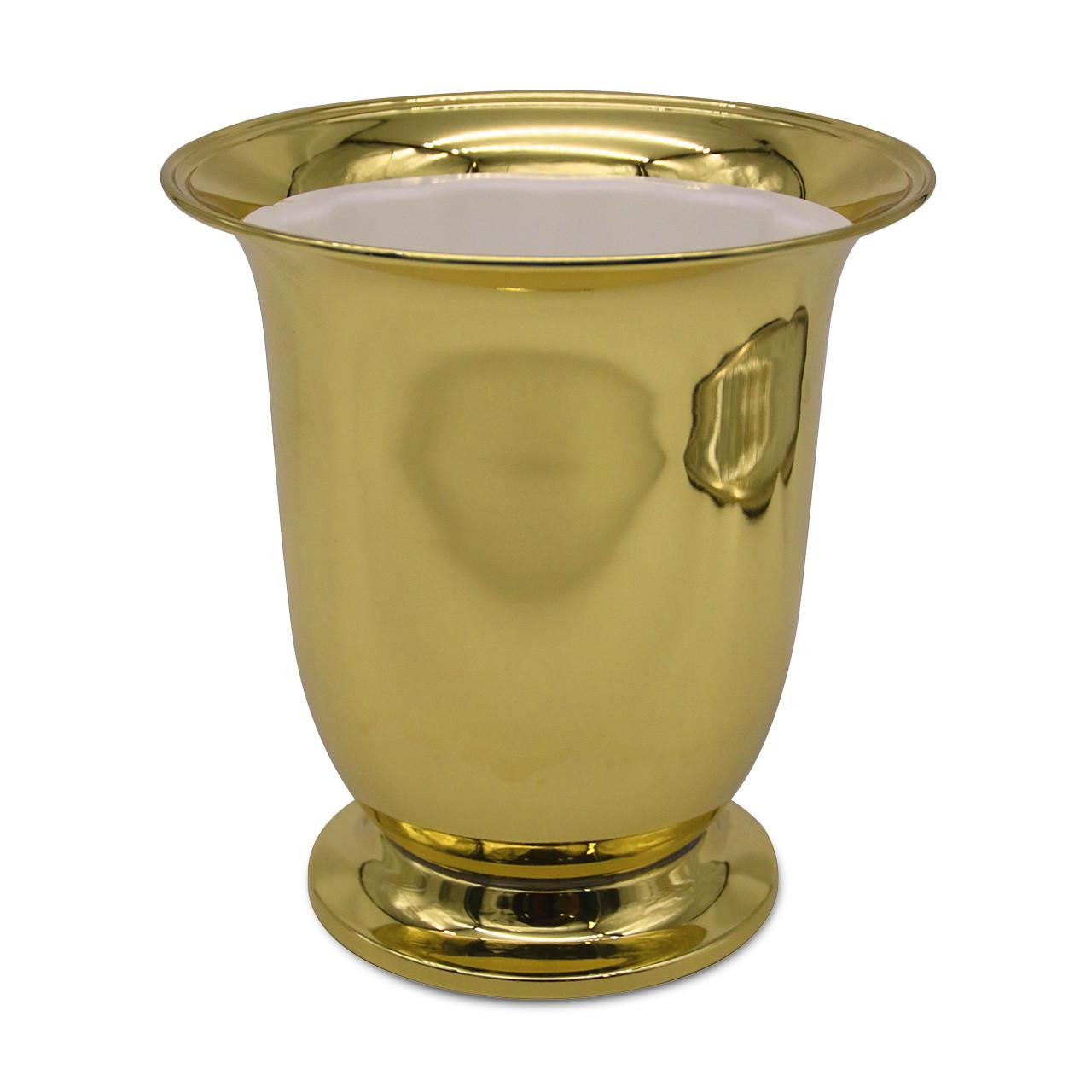 K455 High-Polish Brass Vase