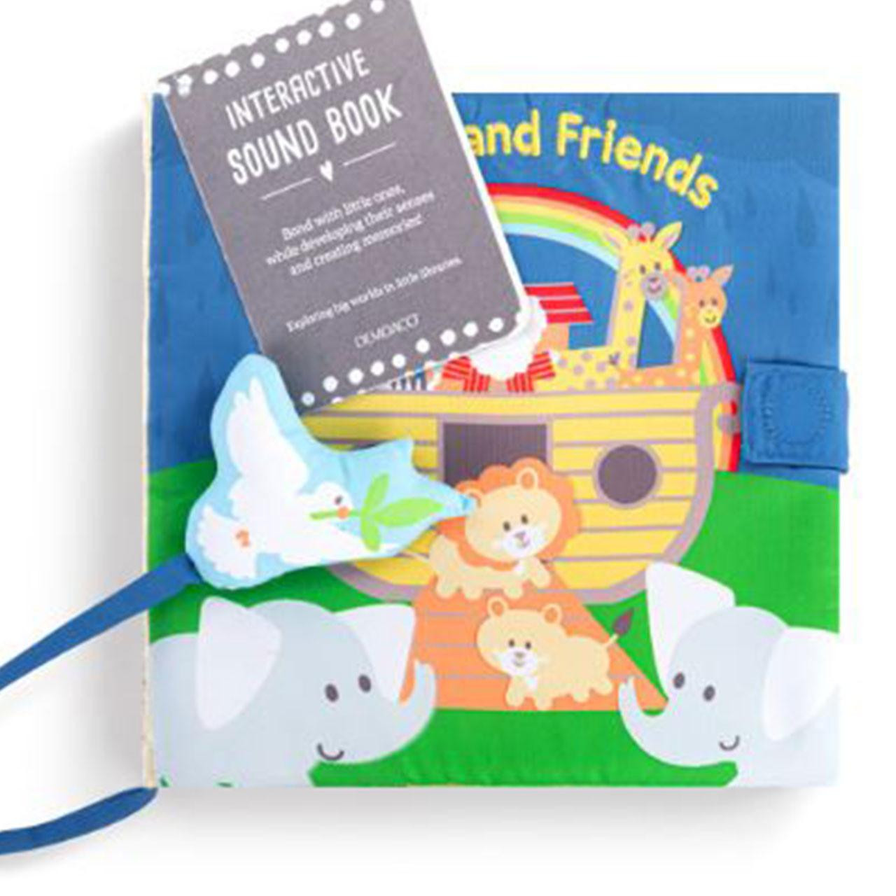 Soft Noah's Ark Sound Book with official DEMDACO product tag