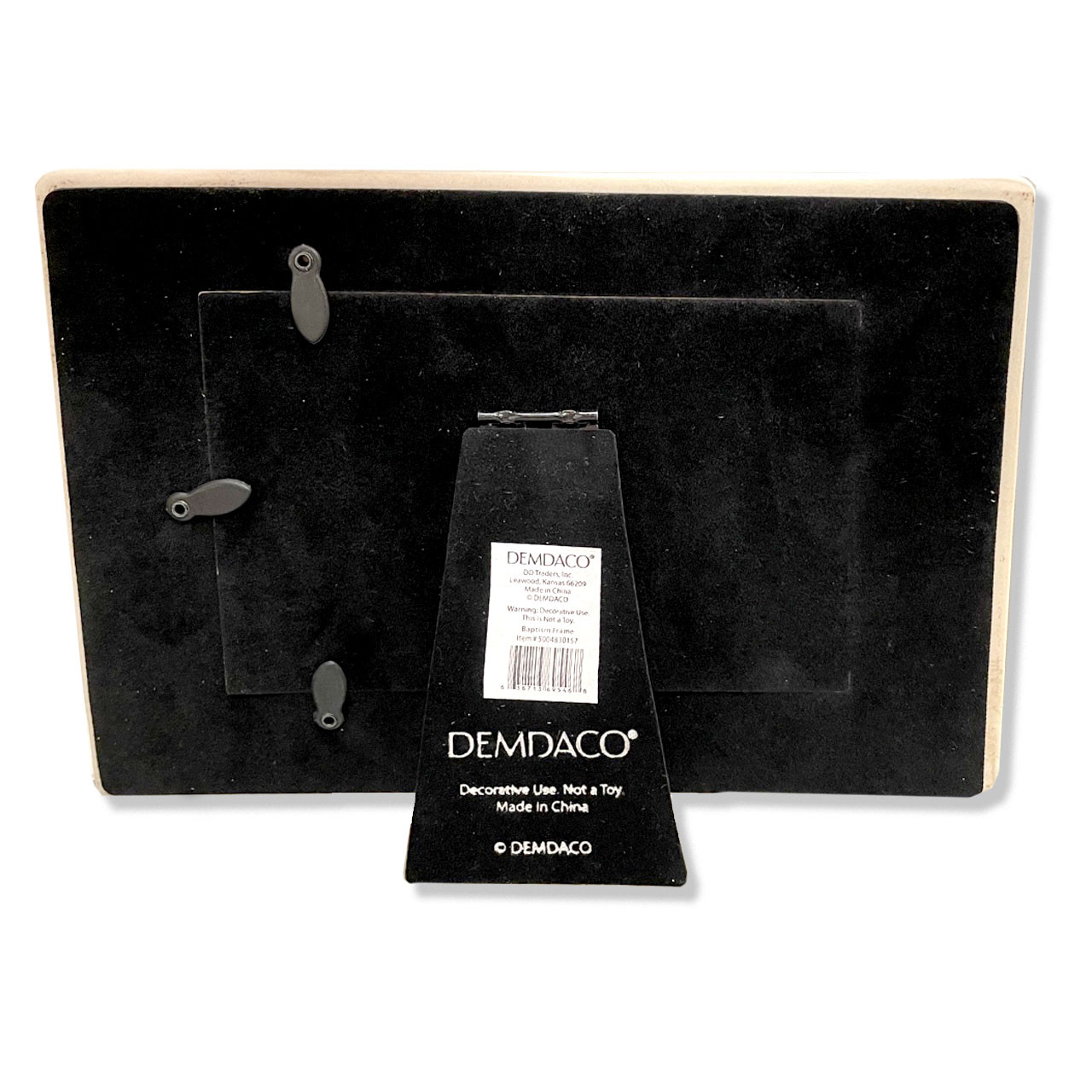 Back of the Baptism Picture Frame with Heart