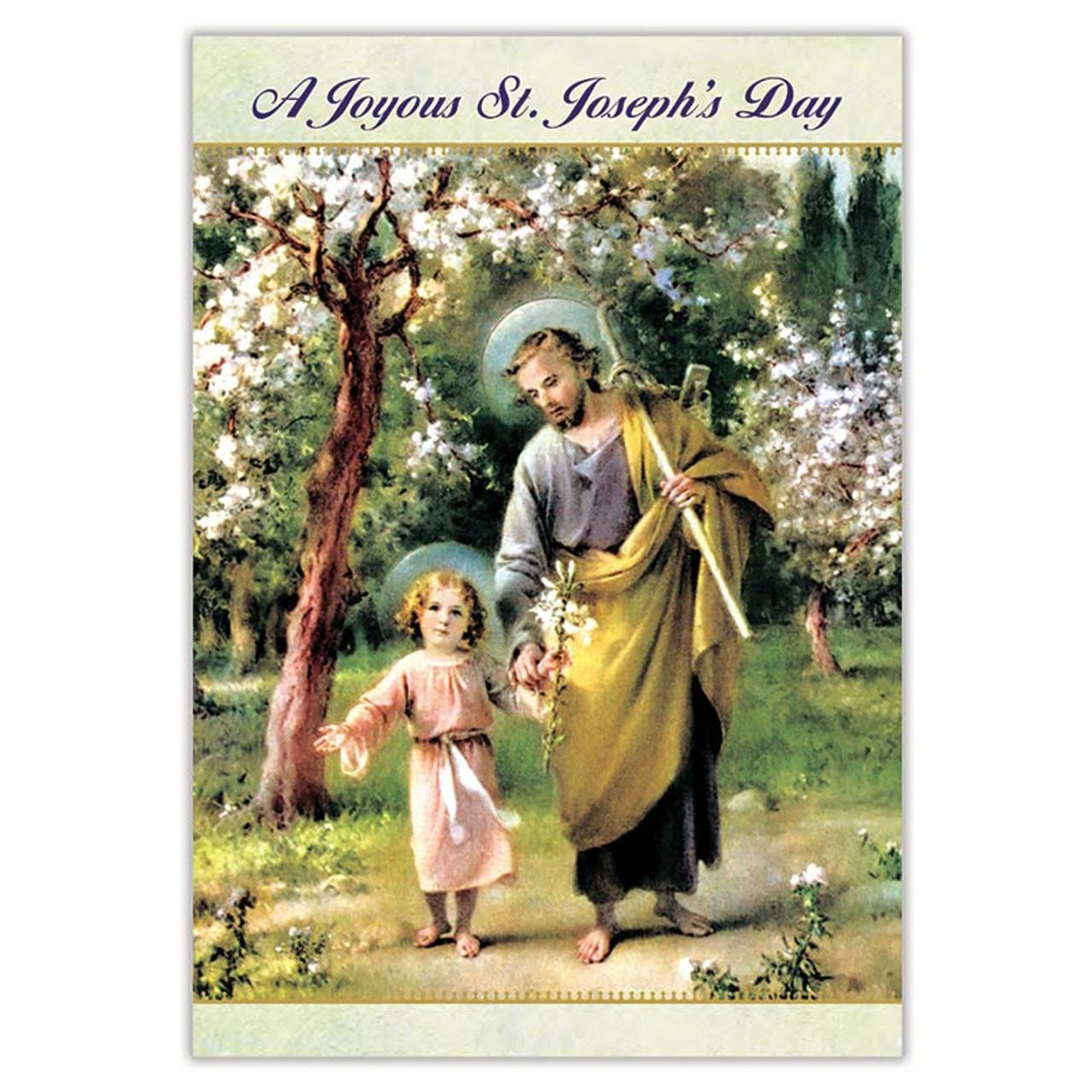 Joyous St. Joseph Feast Day Card