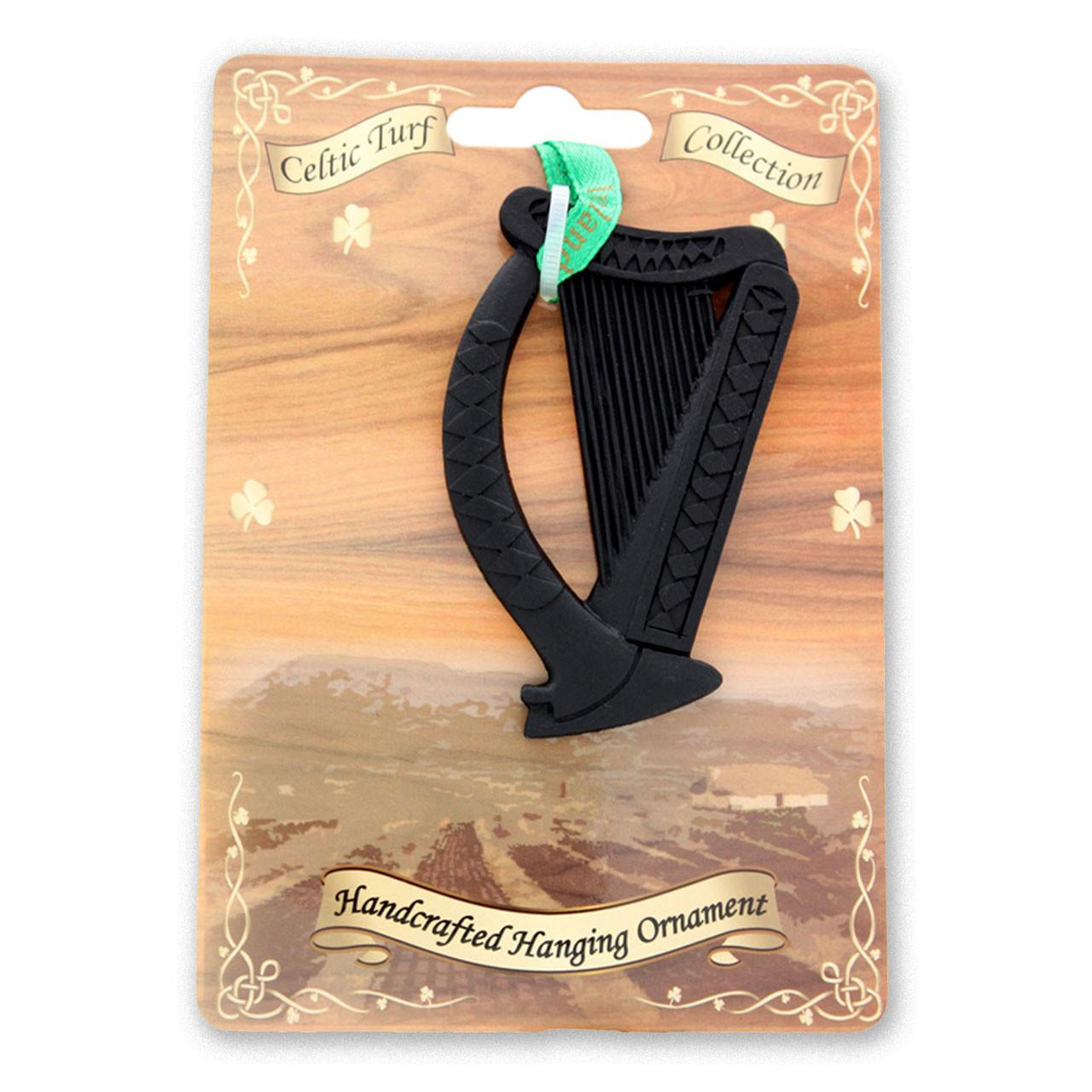 Turf Irish Harp Ornament