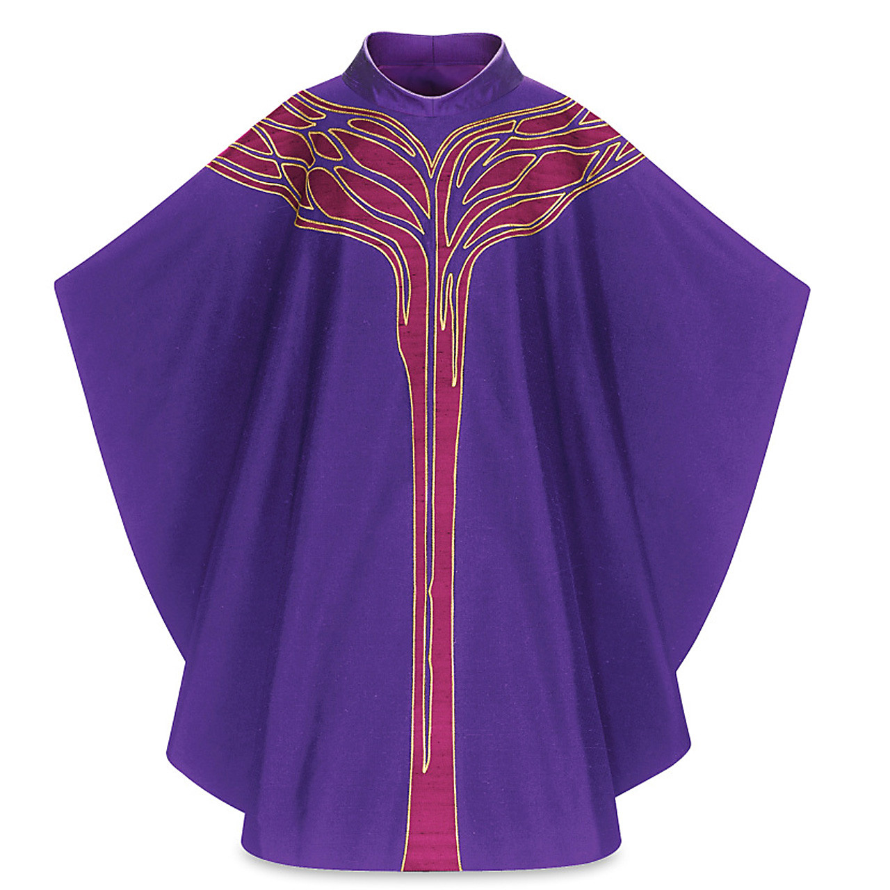 5096 "Albero della Vita" Chasuble Dark Purple