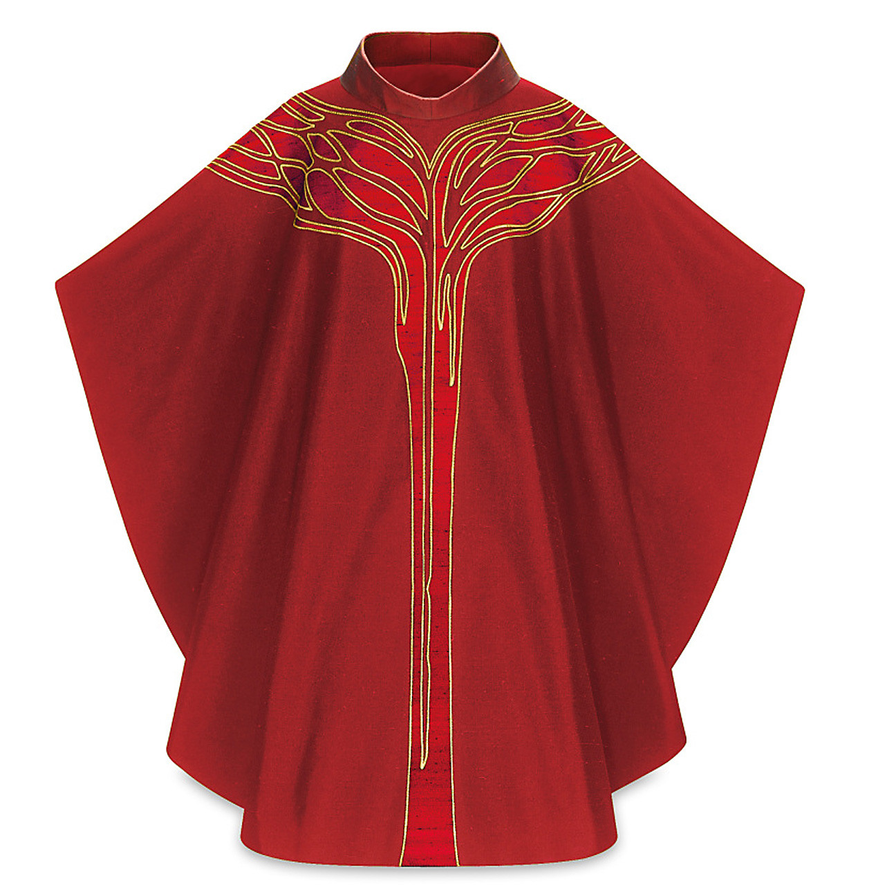 5096 "Albero della Vita" Chasuble Dark Red