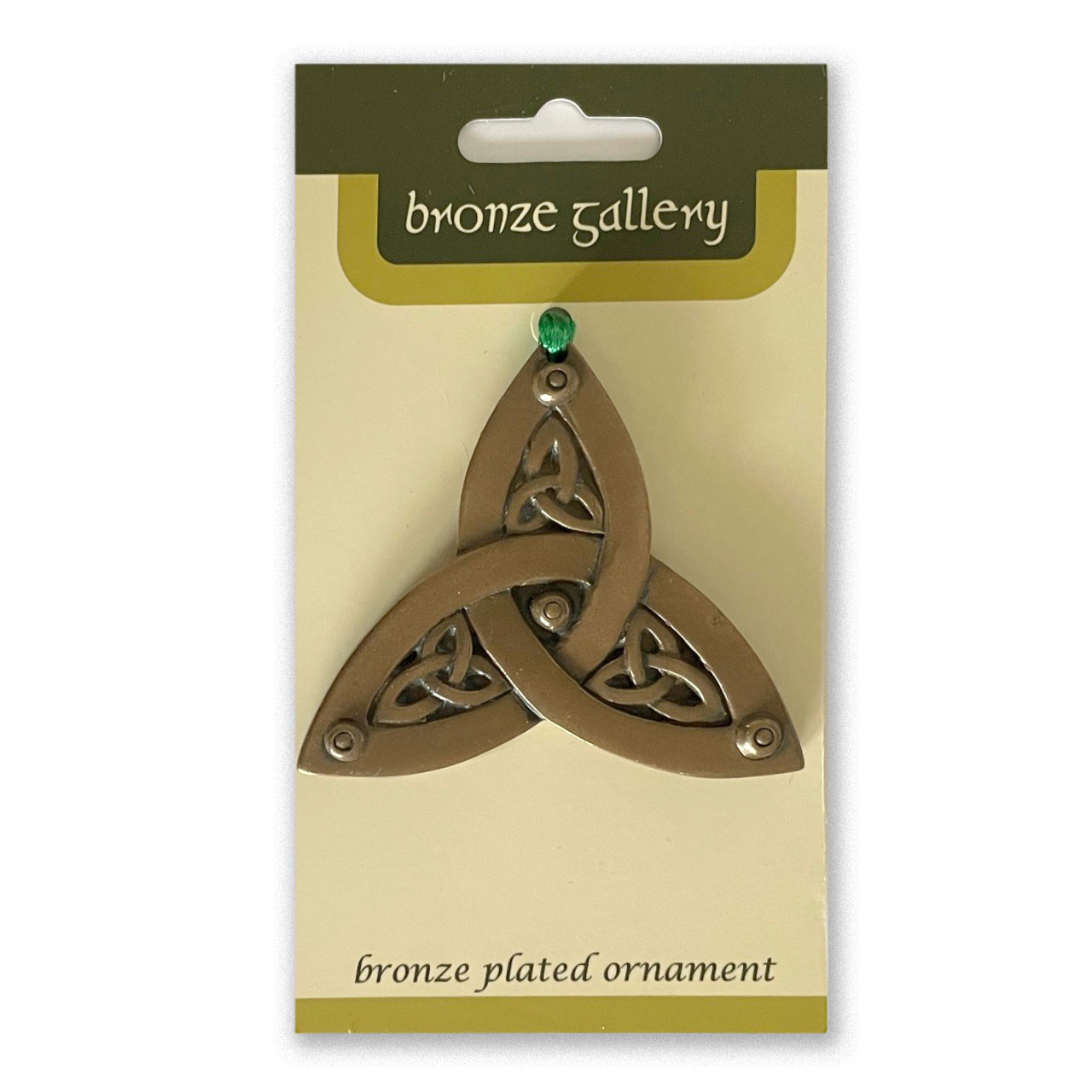 Bronze Trinity Knot Ornament packaging