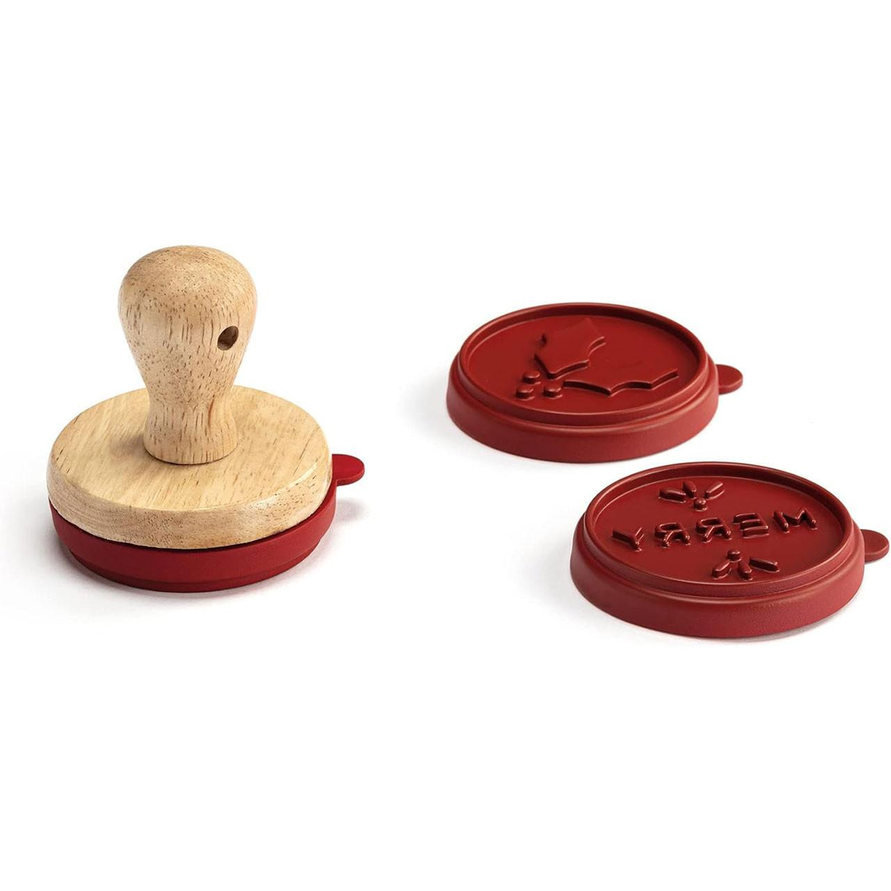 4 pieces included in the Christmas Cookie Stamp Set