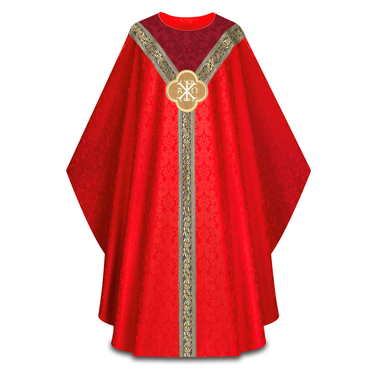 5392 Gothic Chasuble in Duomo Red