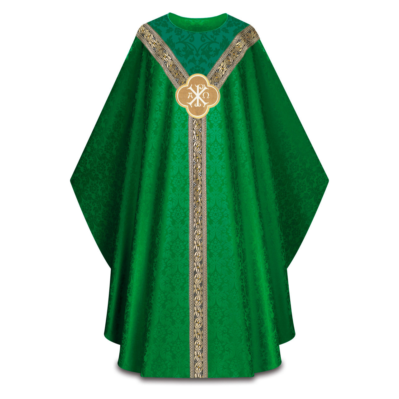 5392 Gothic Chasuble in Duomo Green
