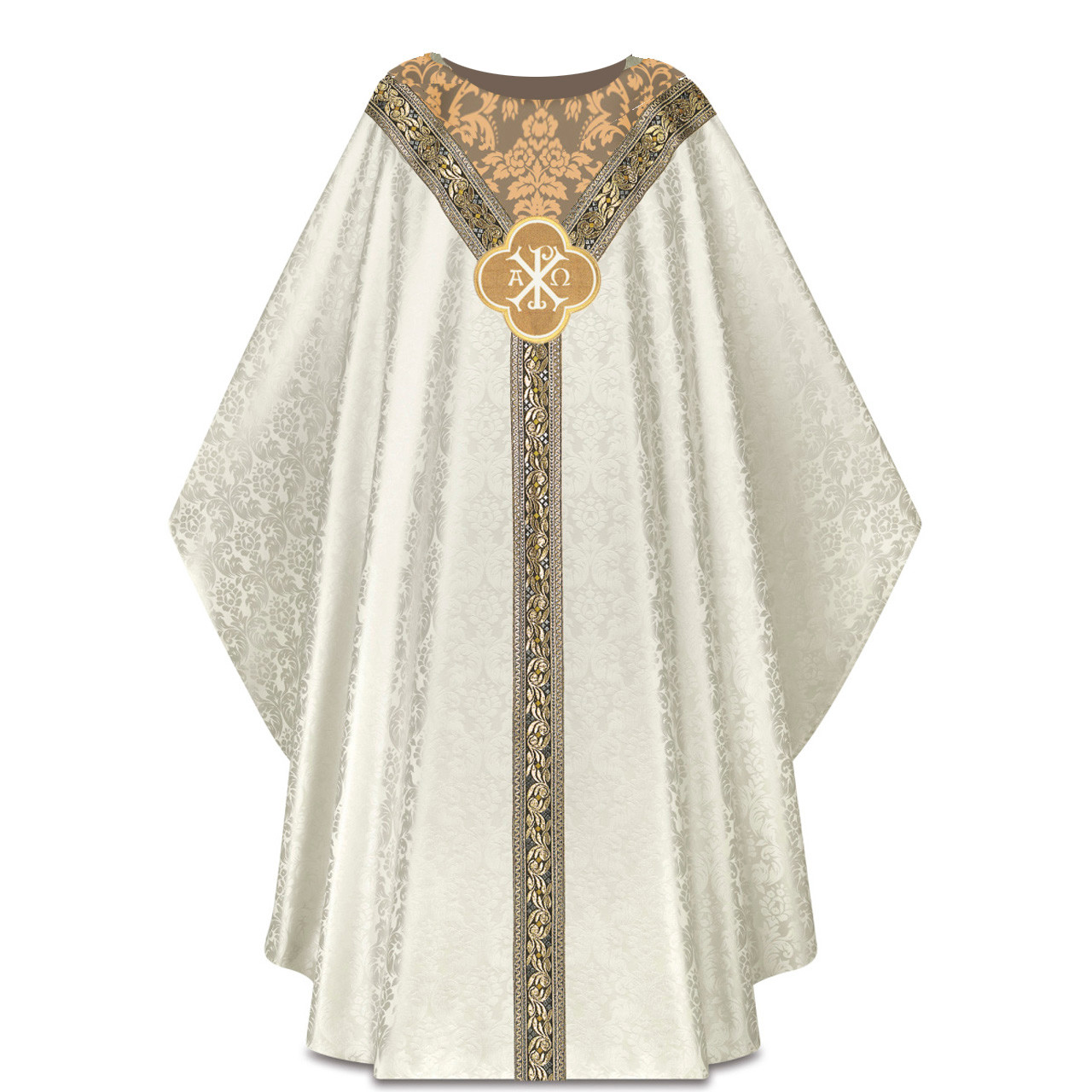 5392 Gothic Chasuble in Duomo  white