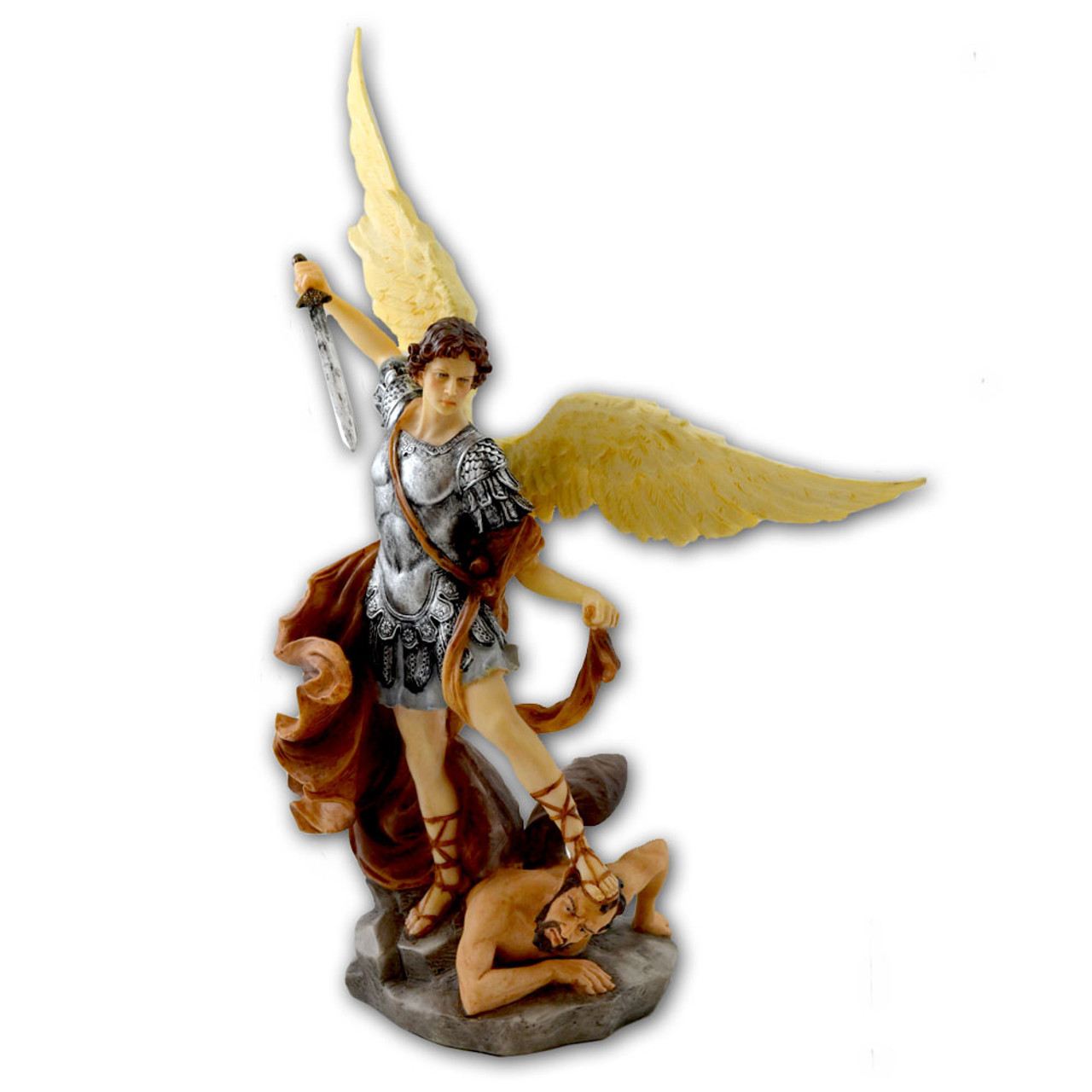Full Color 10IN St. Michael Statue