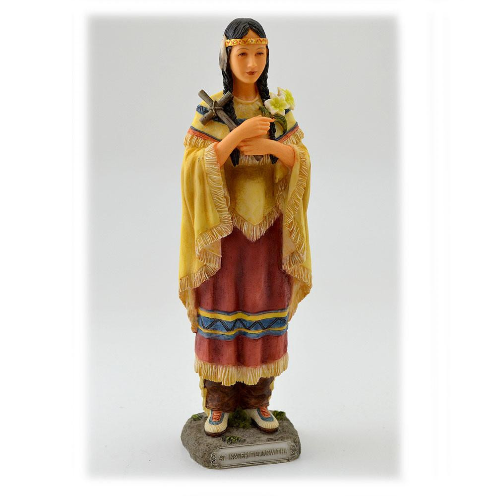 8IN St. Kateri Tekakwitha Statue