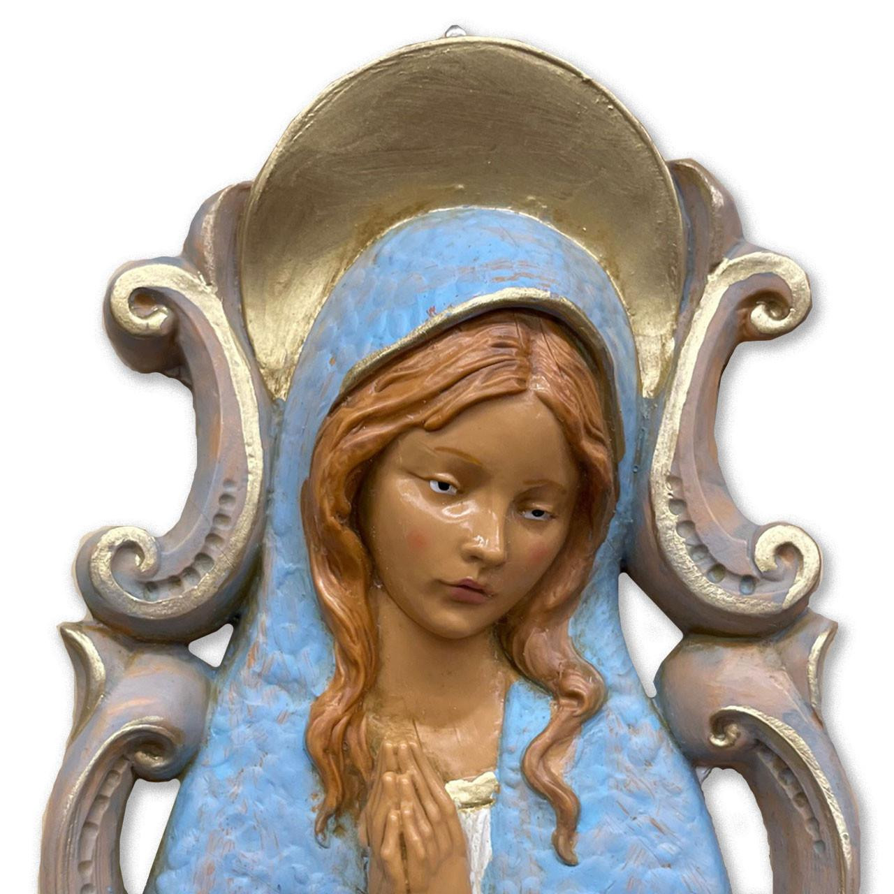 Detail photo of the 6" Fontanini Mary Holy Water Font