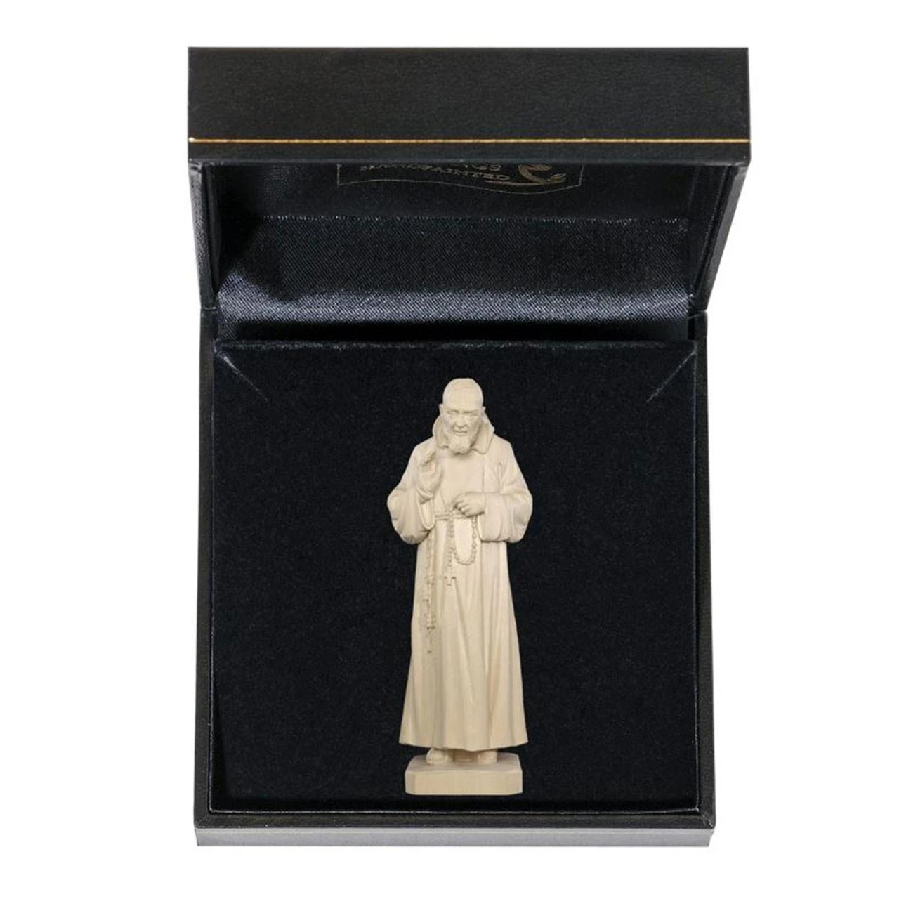 3 IN Natural Wood Saint Padre Pio Statue
